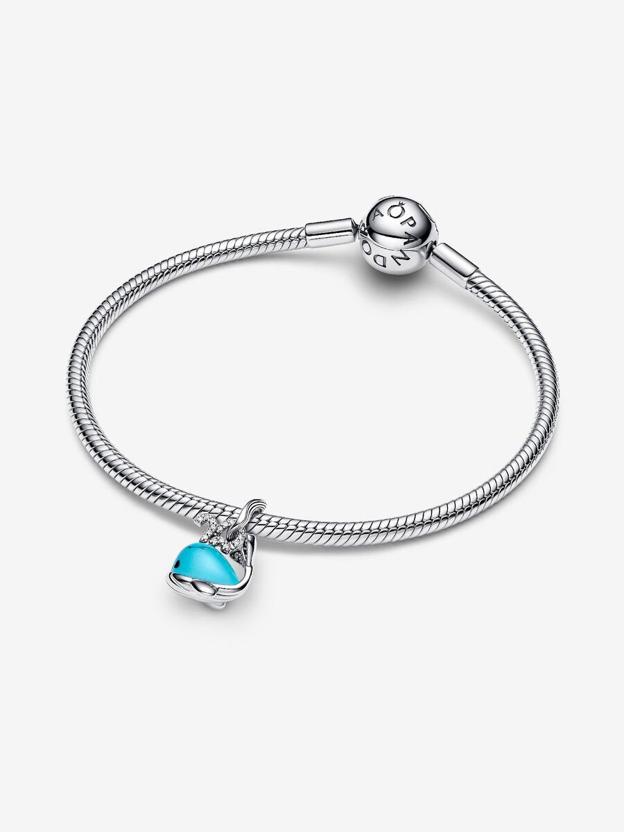 Charm Colgante Ballena color Turquesa