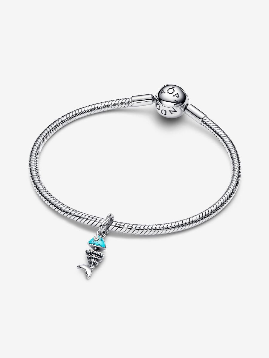 Charm Colgante Espina Pez Color Turquesa