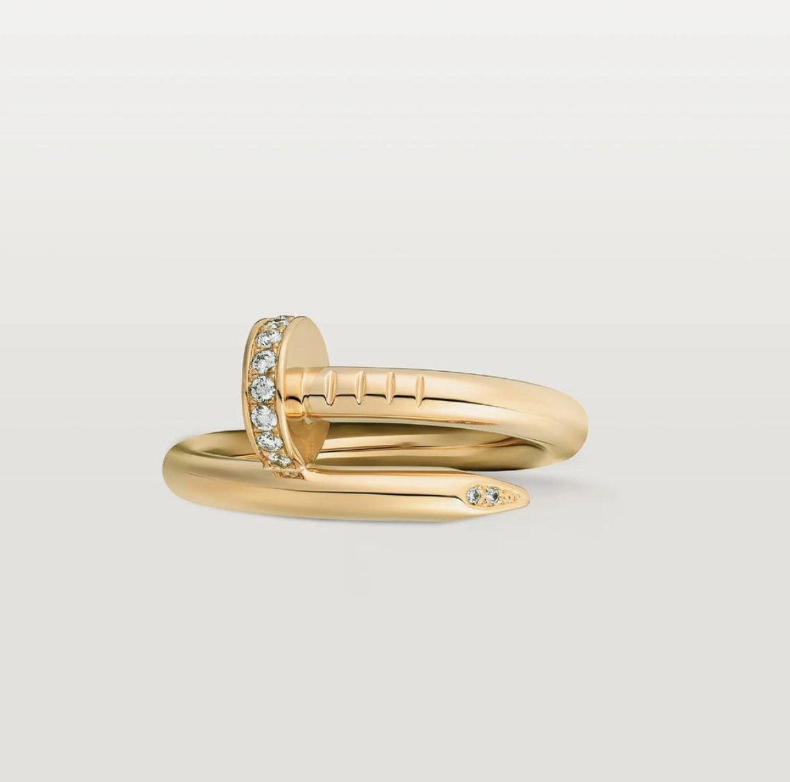 Anillo Clavo Cartier Dorado