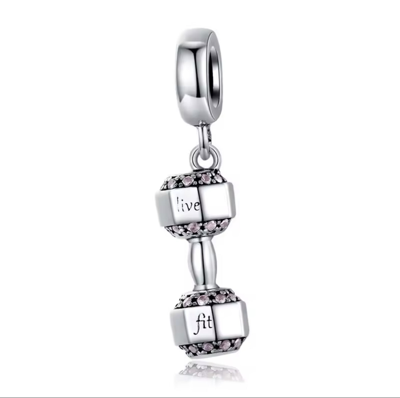 Charm Colgante Mancuerna Gimnasio