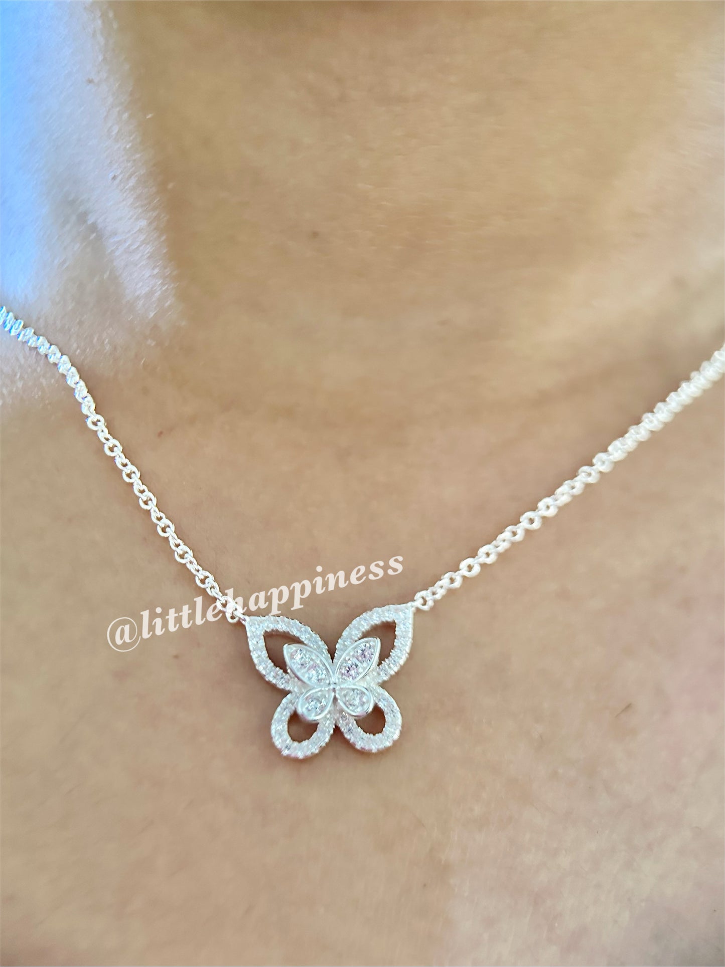 Conjunto Collar + aretes Mariposa Van Cleef