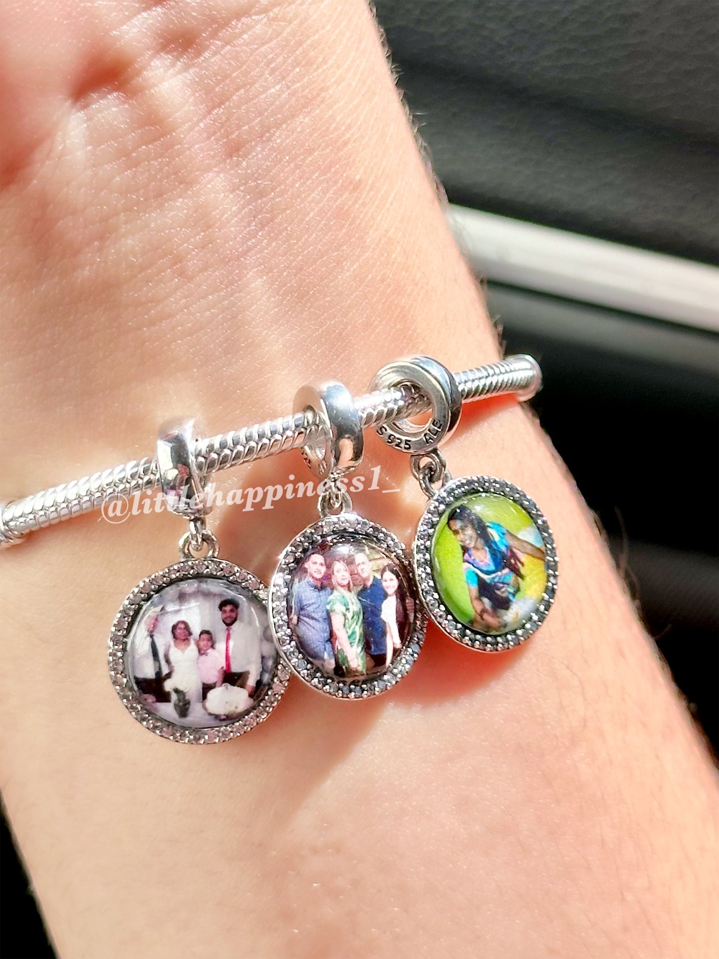 Charm Personalizado Colgante Con Zirconias