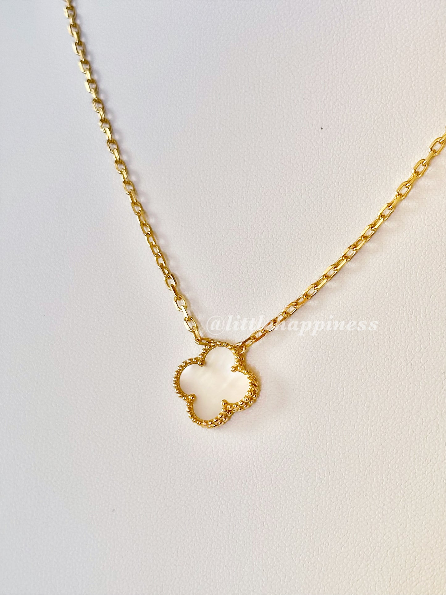 Collar 1 Trébol Blanco