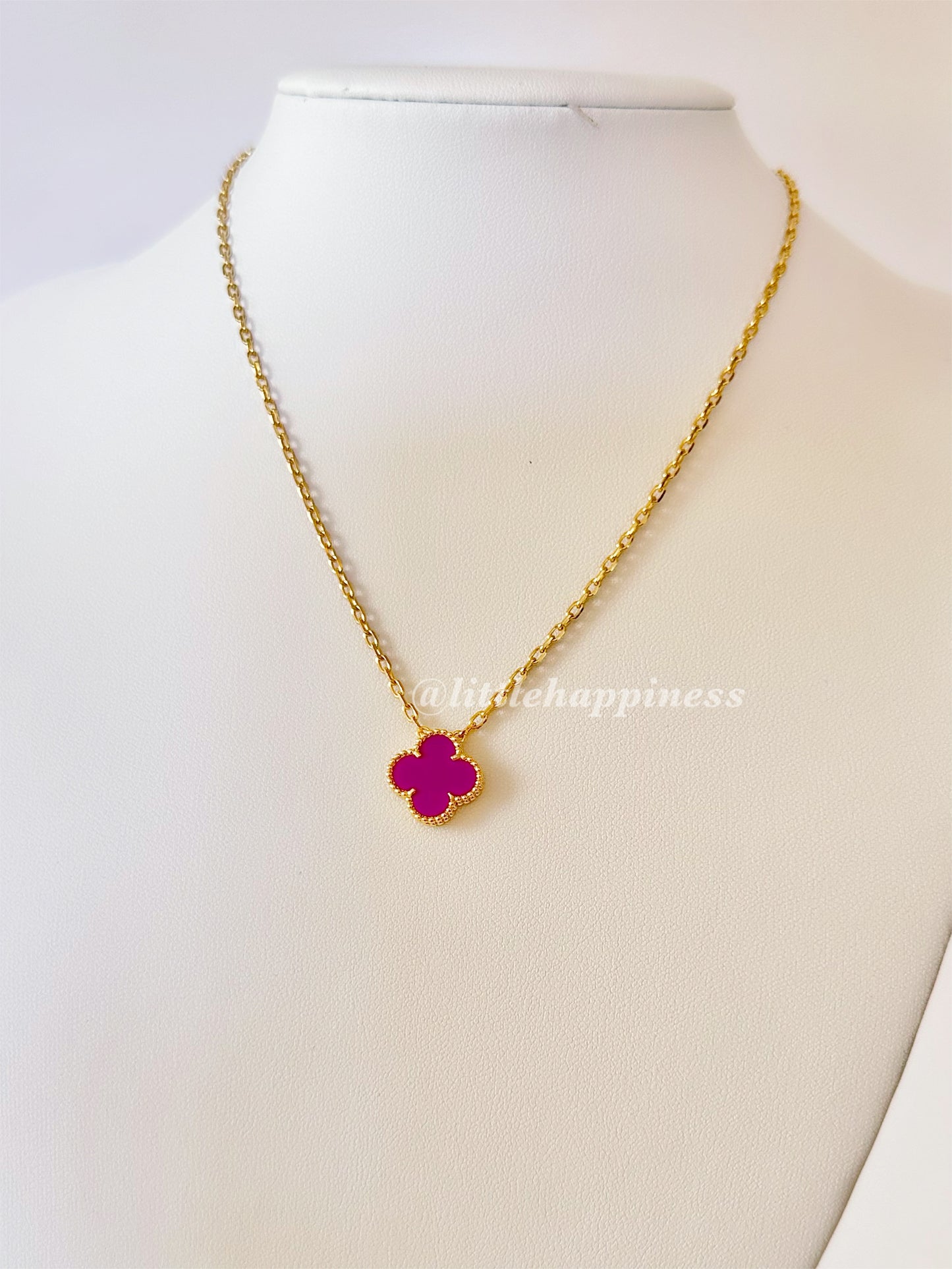 Collar 1 Trébol Morado
