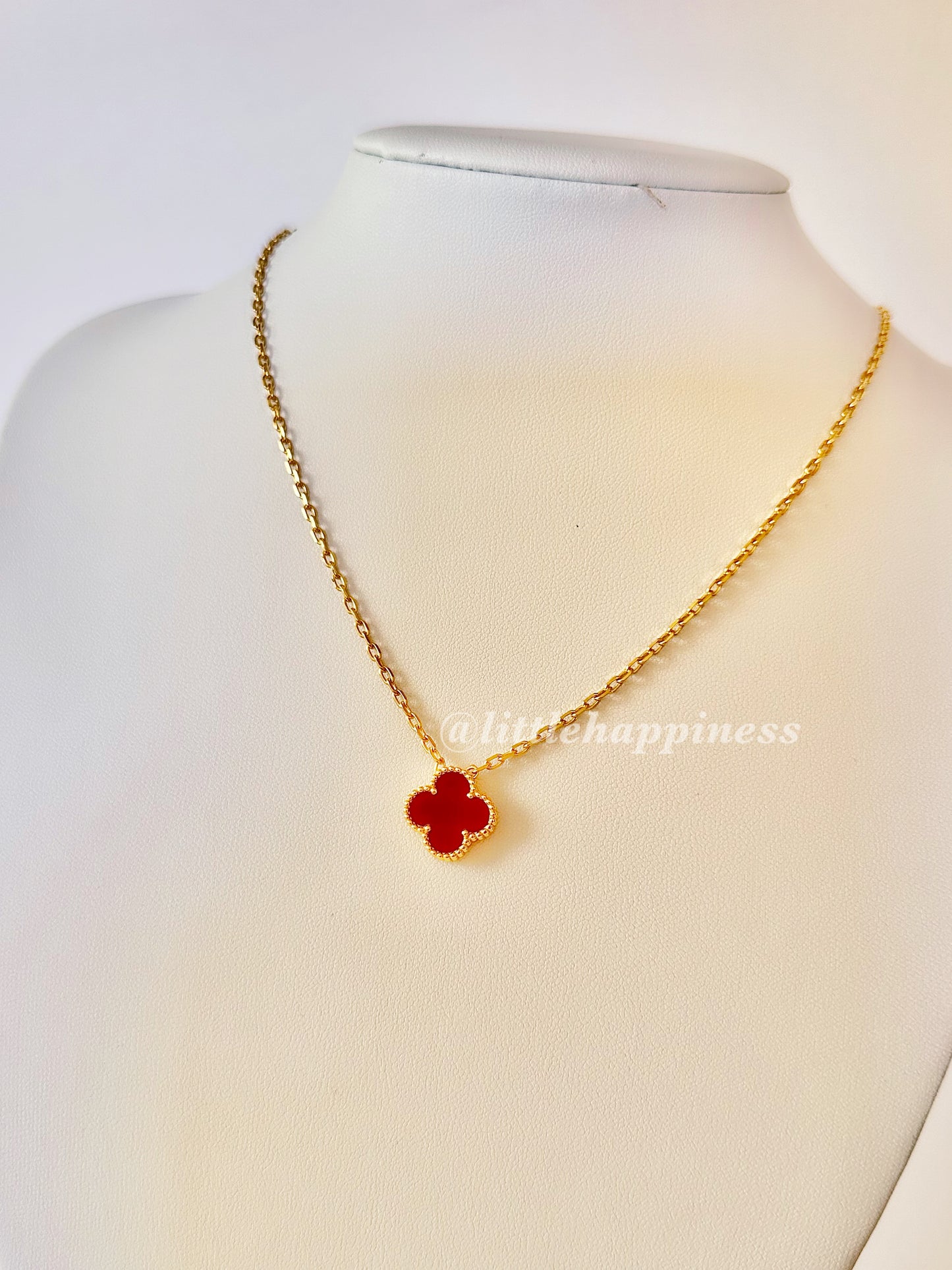 Collar 1 Trébol Rojo