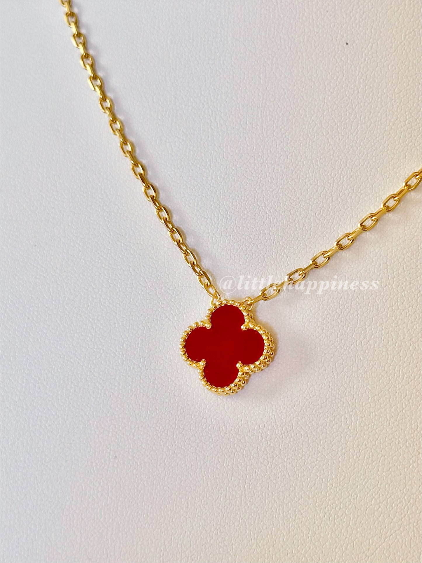 Collar 1 Trébol Rojo