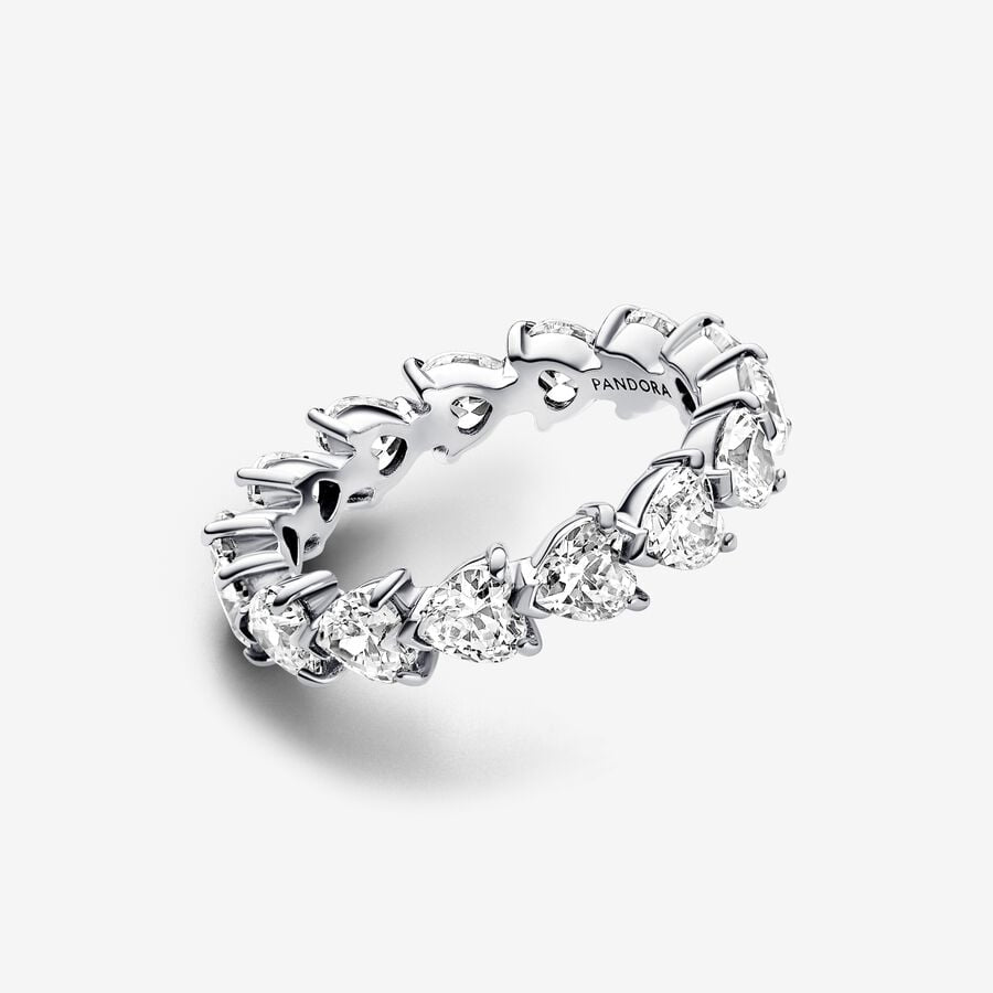 Anillo Alianza de Corazones Transparentes