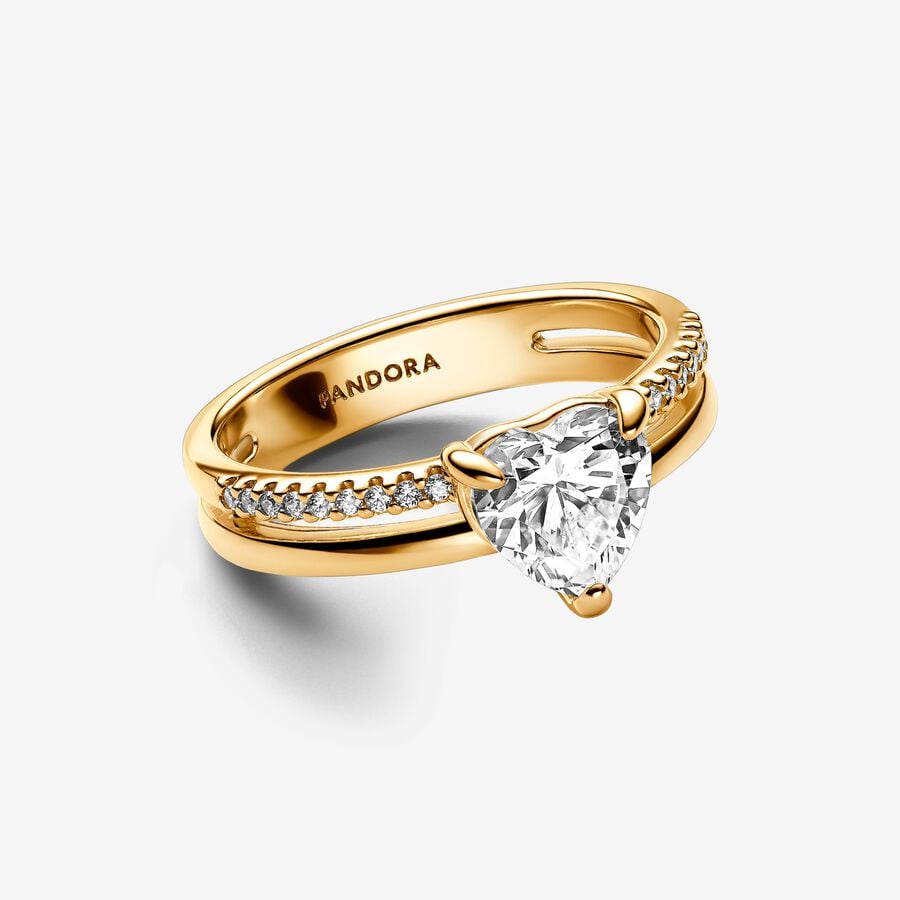 Anillo Corazón Doble Alianza