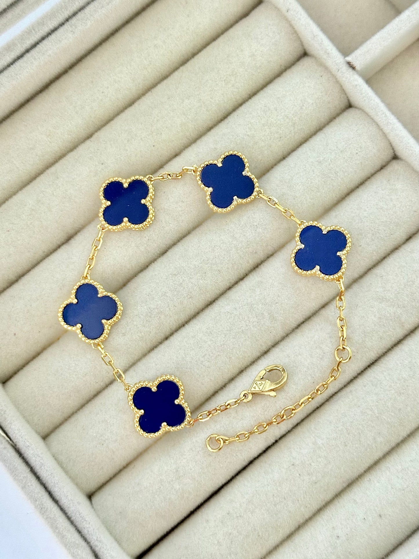 Pulsera Tréboles Azul