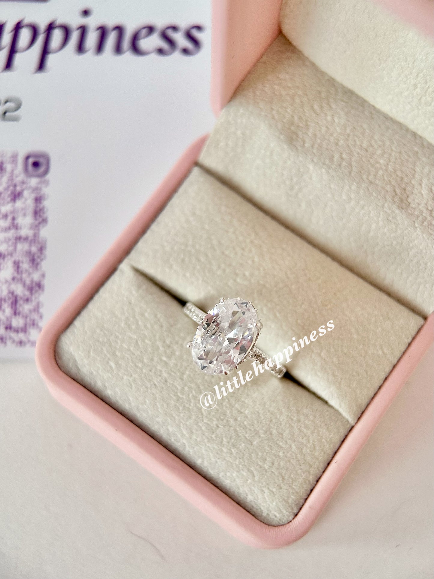 Anillo De Compromiso Ovalado