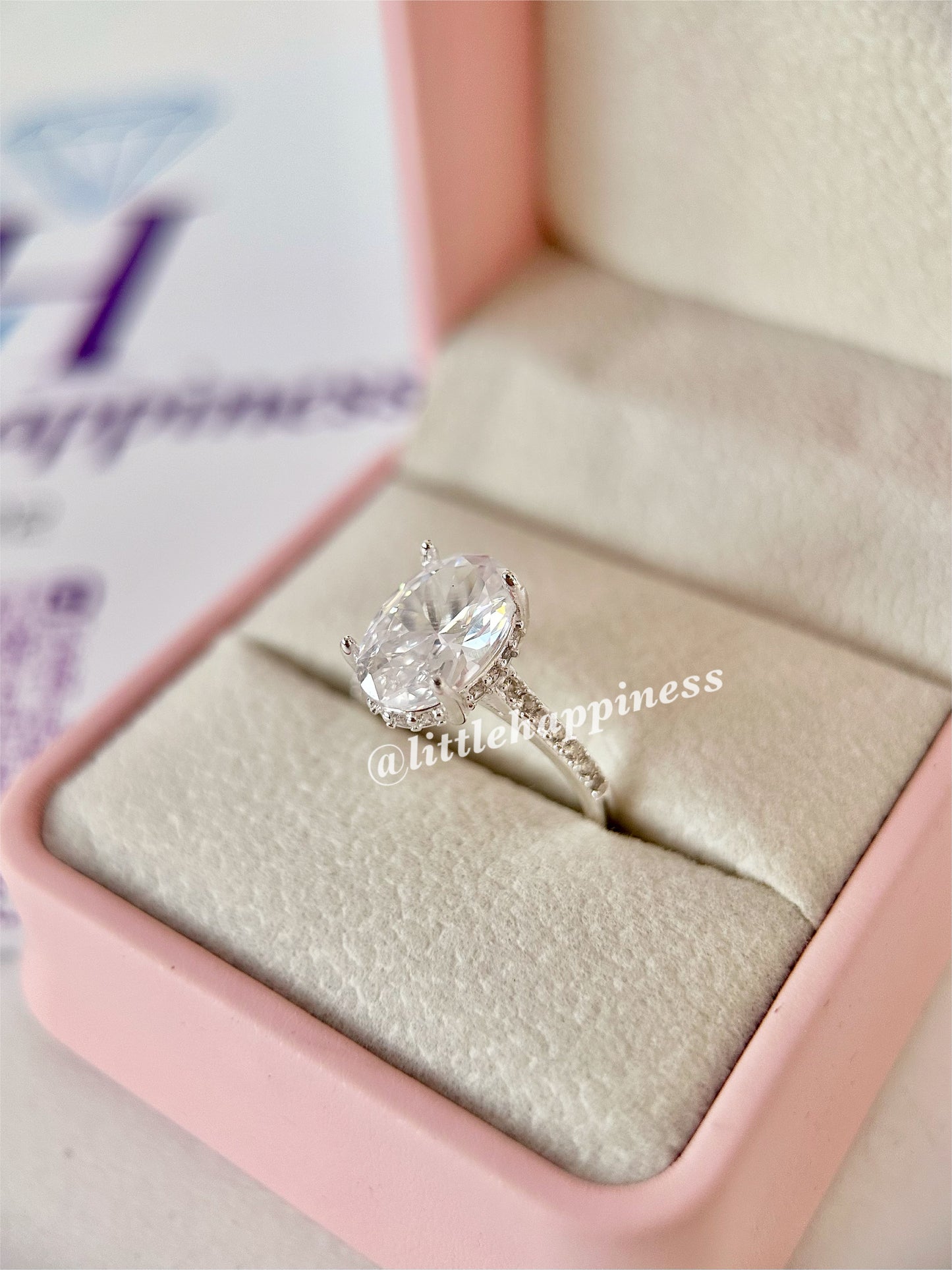 Anillo De Compromiso Ovalado