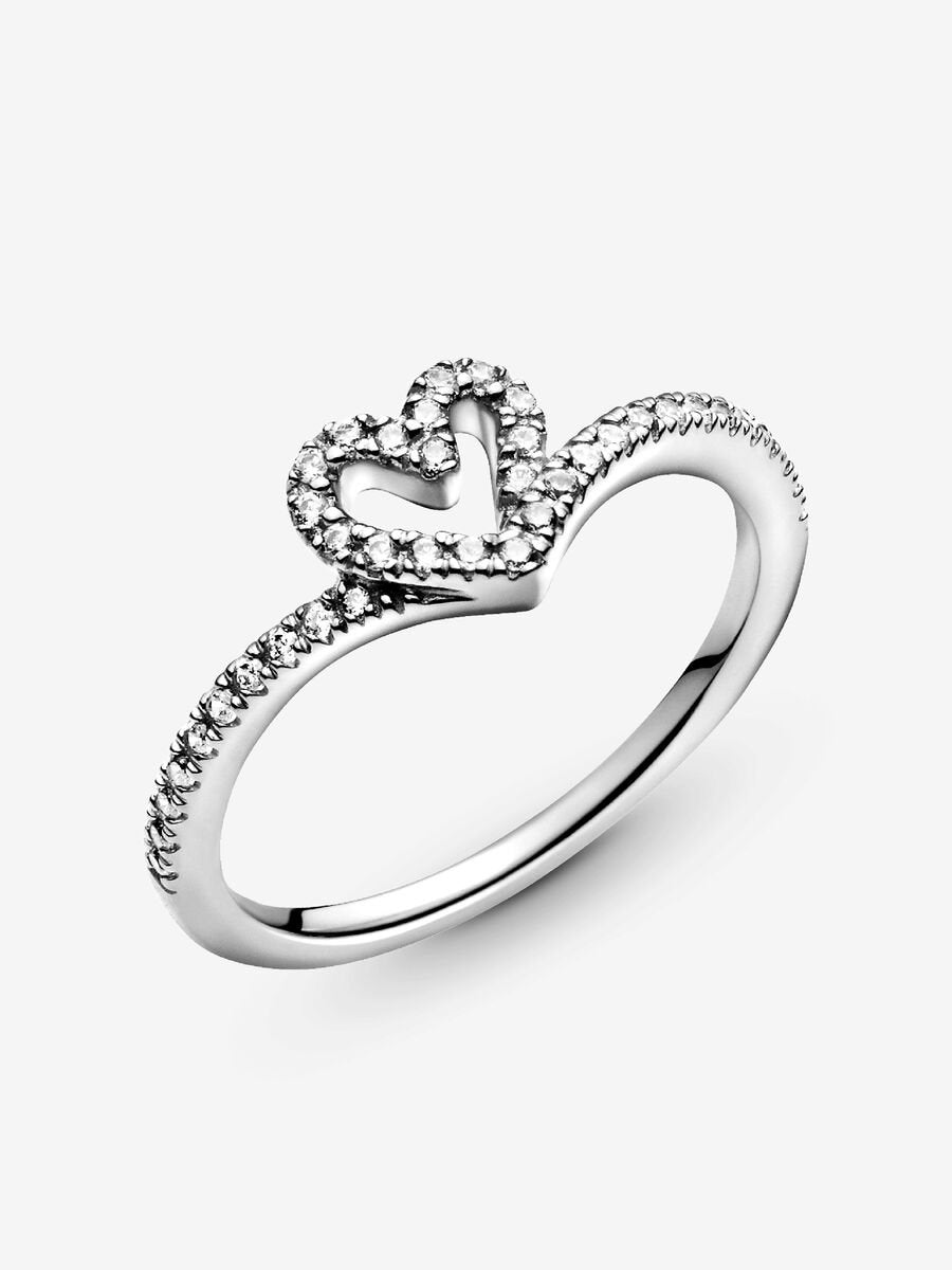 Anillo corazón Brillante