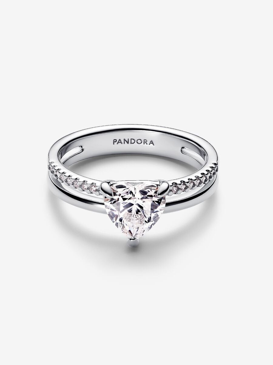Anillo Corazón Doble Alianza