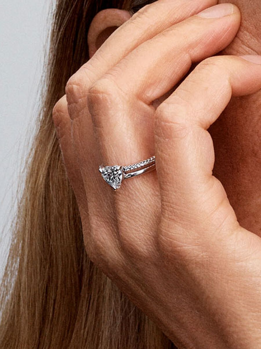 Anillo Corazón Doble Alianza
