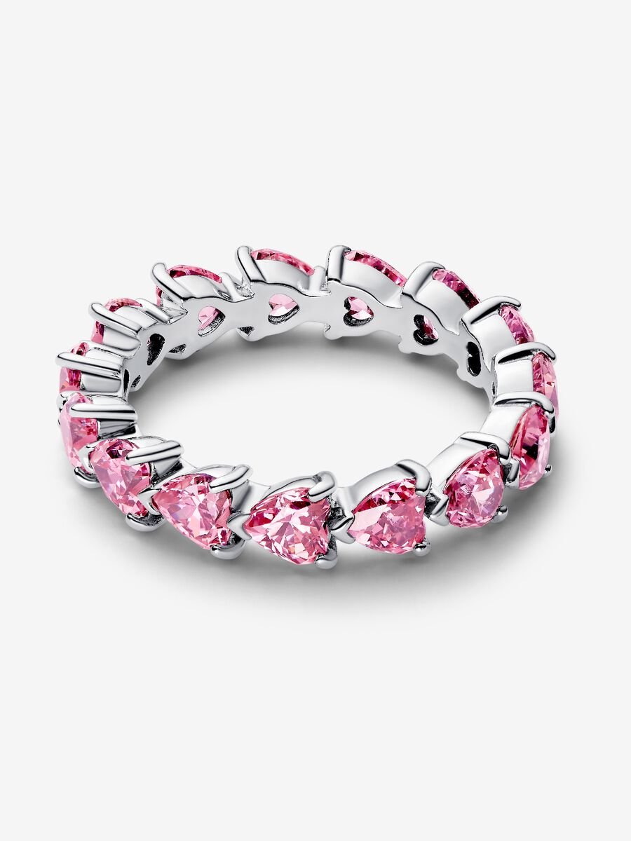 Anillo Corazones Rosa