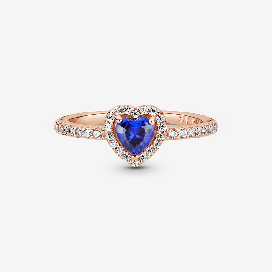 Anillo Corazón Brillante Rose Gold