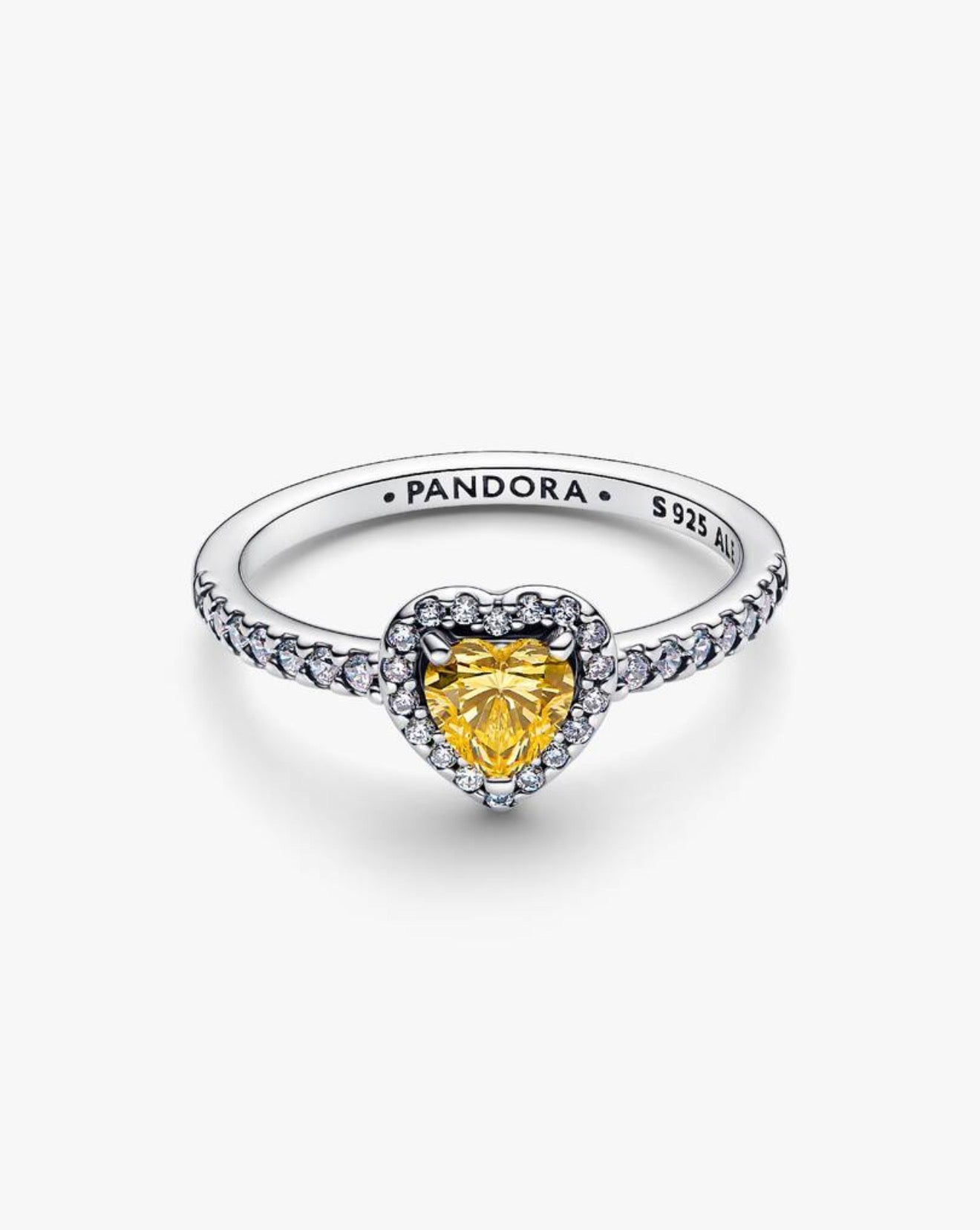 Anillo Corazón Nivelado Amarillo