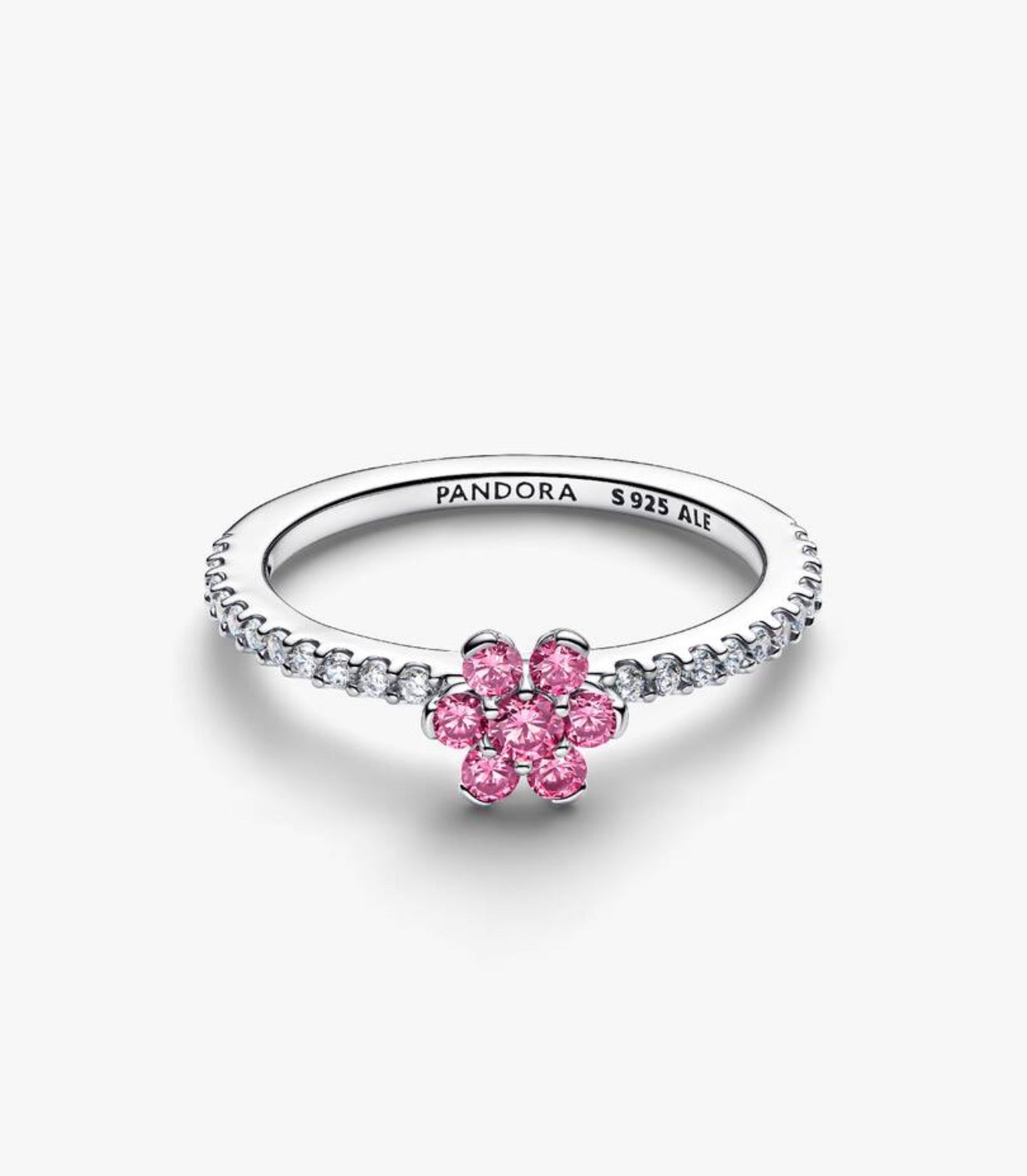 Anillo Flor Brillante Rosa
