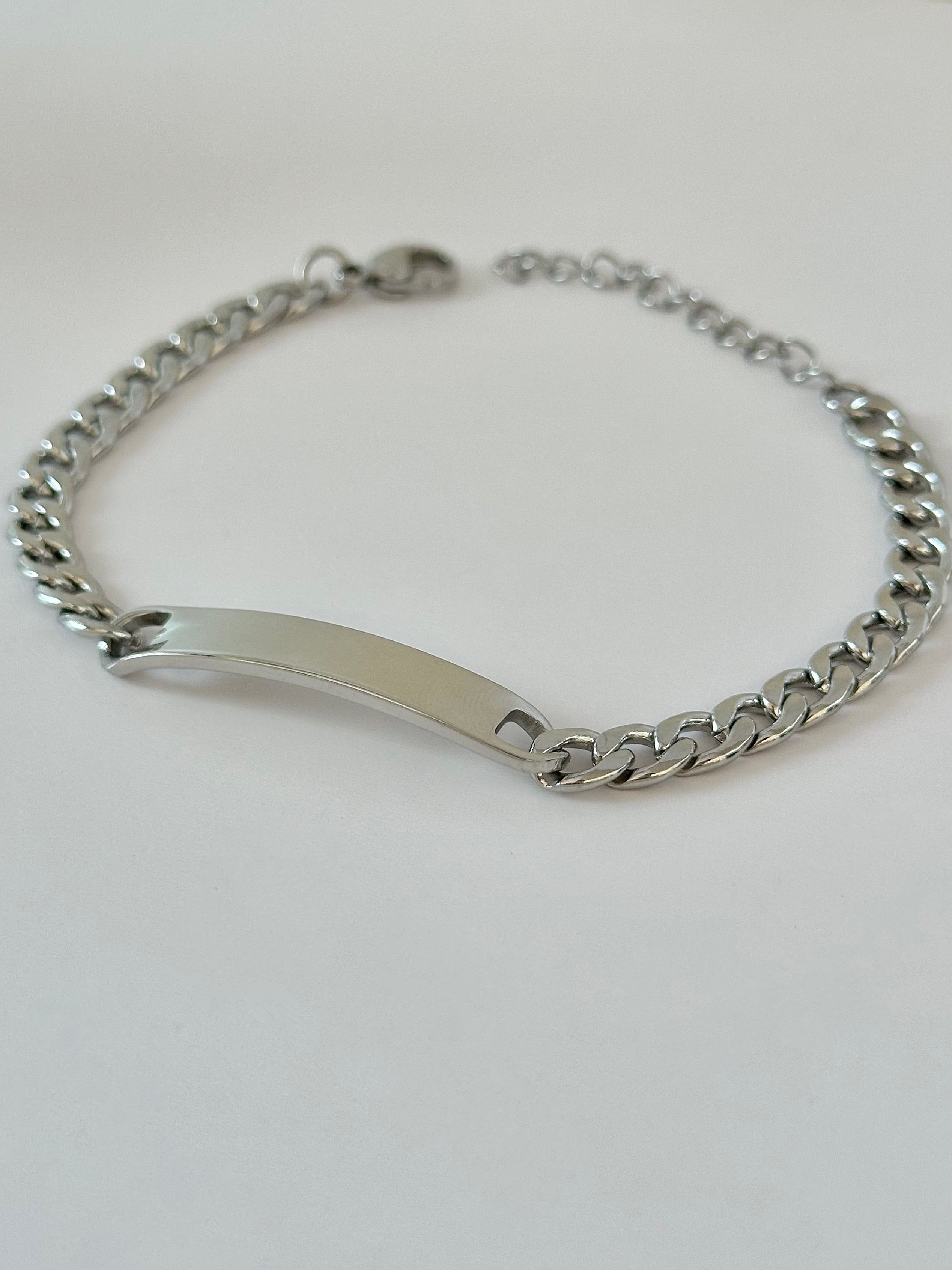 Guillo con Placa Grabable, Acero Inoxidable