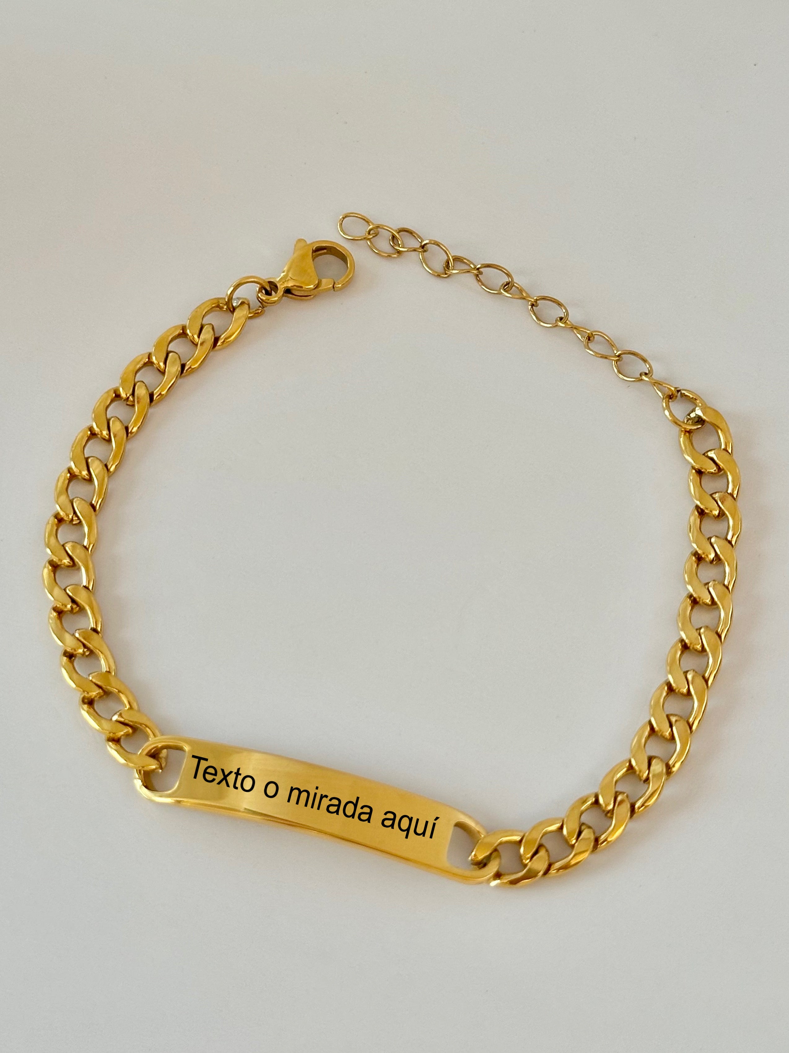 Guillo con Placa Grabable, Acero Inoxidable