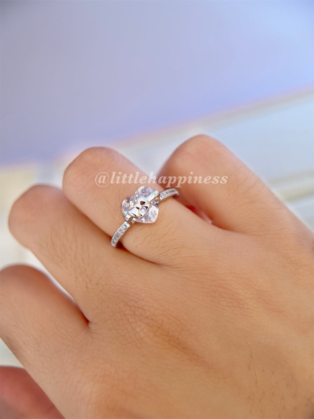 Anillo Corazón y Lazo