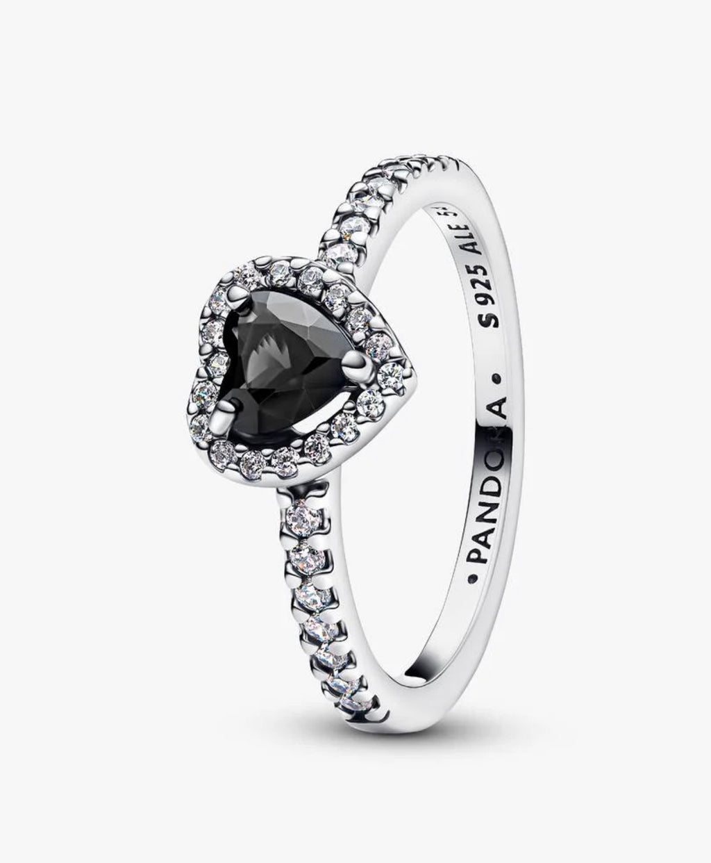 Anillo Corazón Nivelado Negro