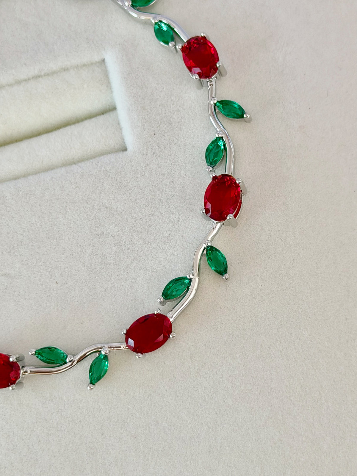 Pulsera Tulipanes Rojo y Verde
