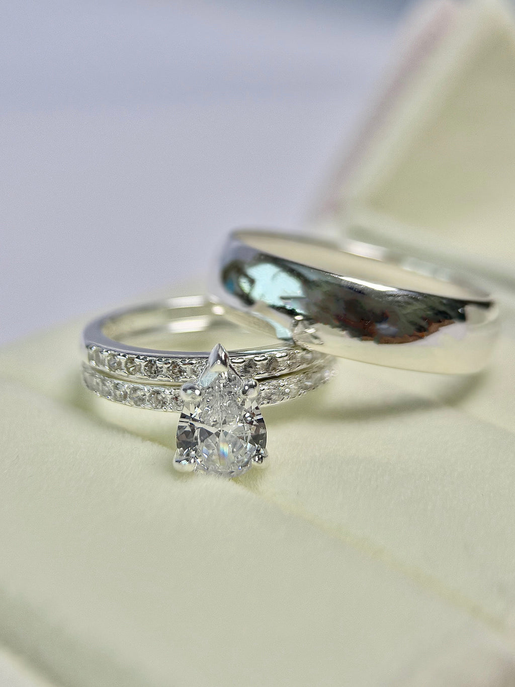 Anillos Trío De Boda