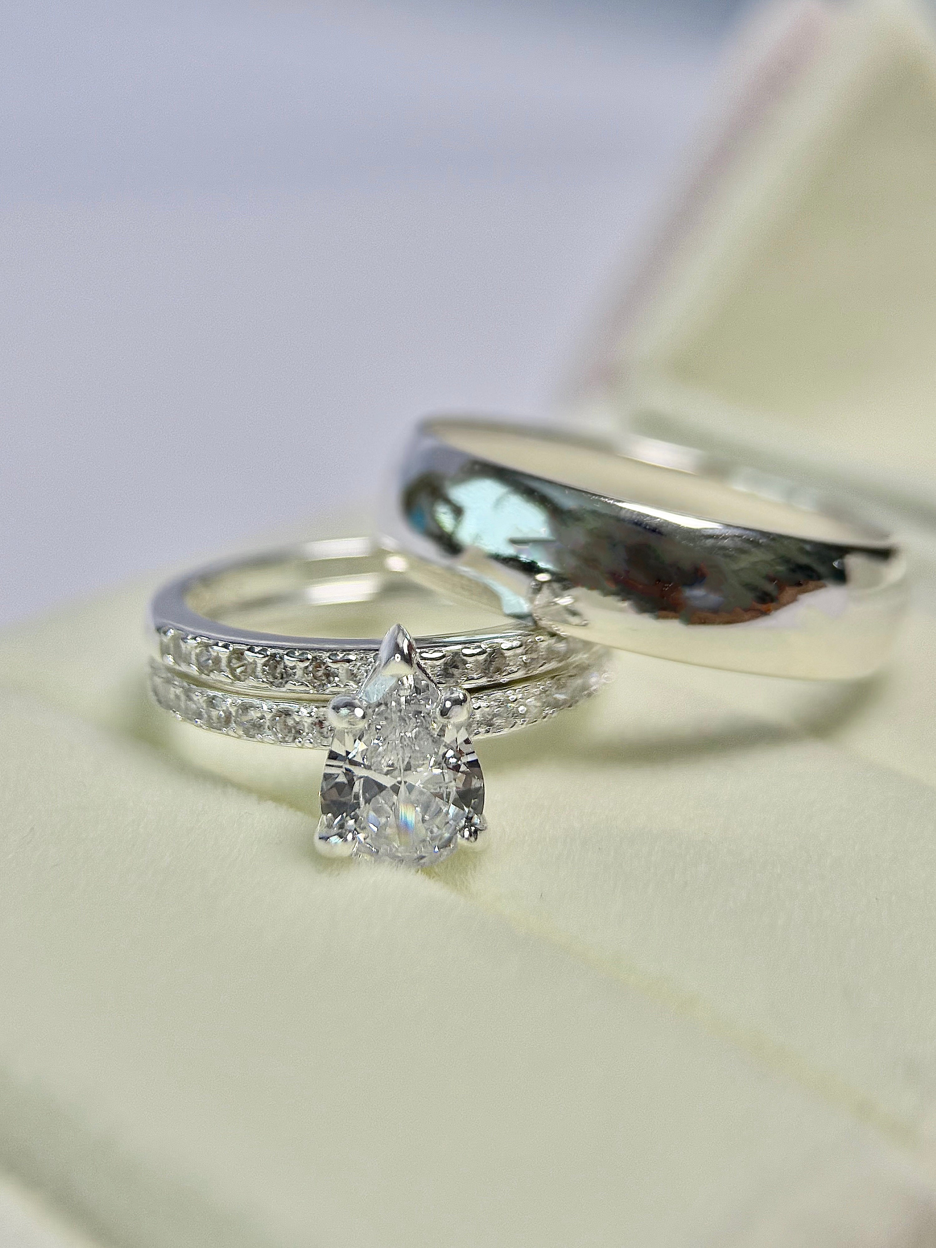 Anillos Trío De Boda