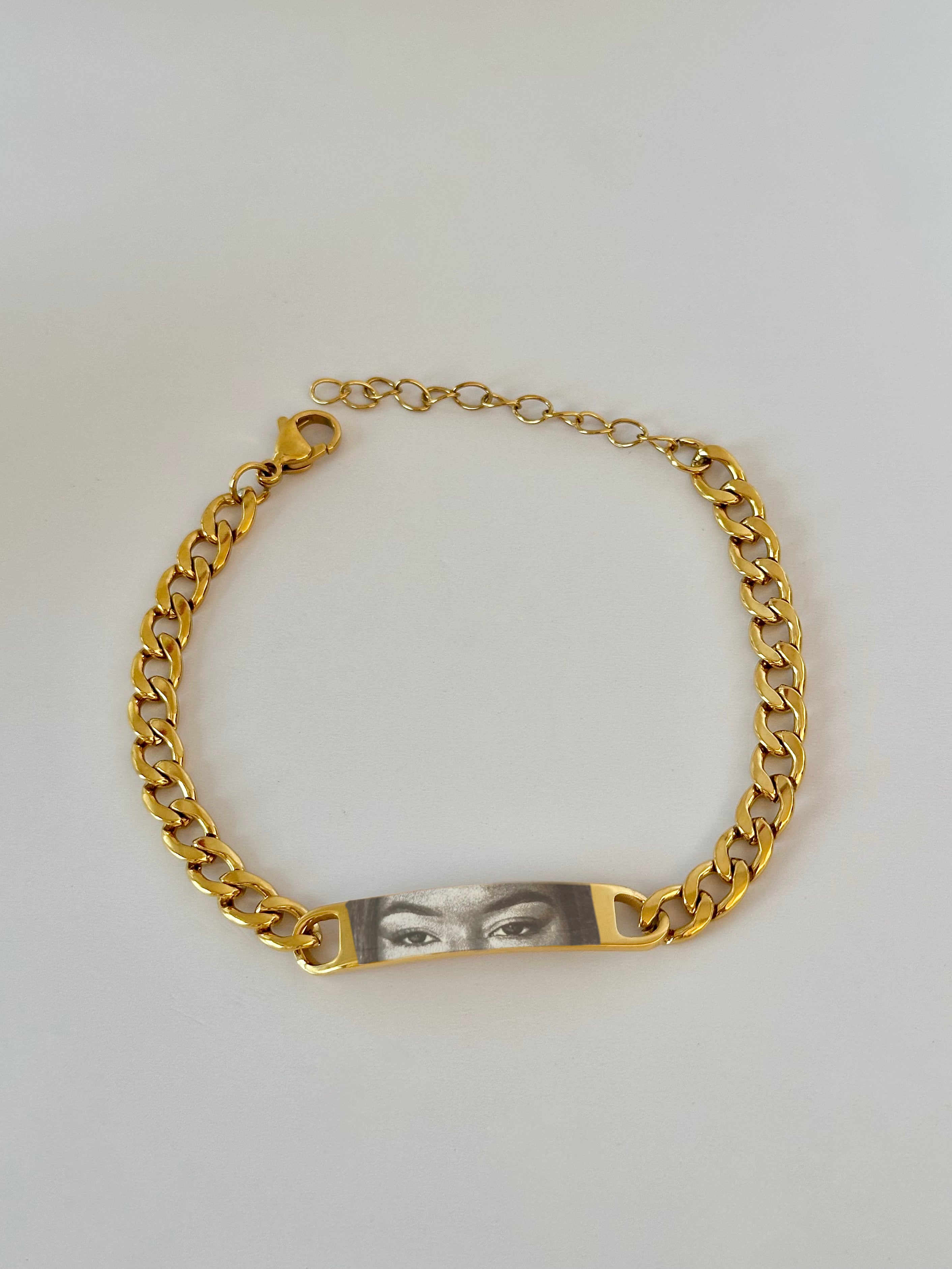 Guillo con Placa Grabable, Acero Inoxidable