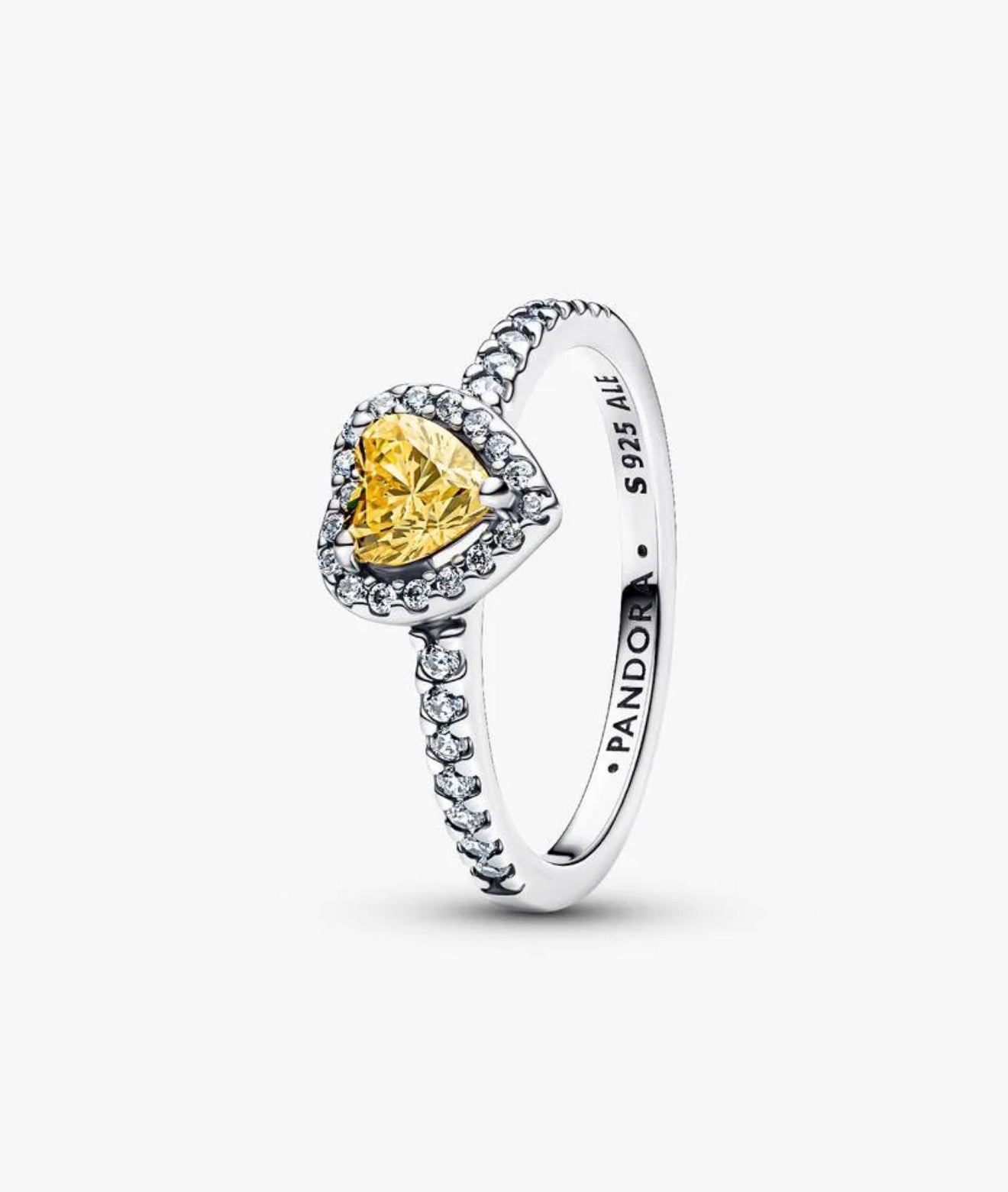 Anillo Corazón Nivelado Amarillo