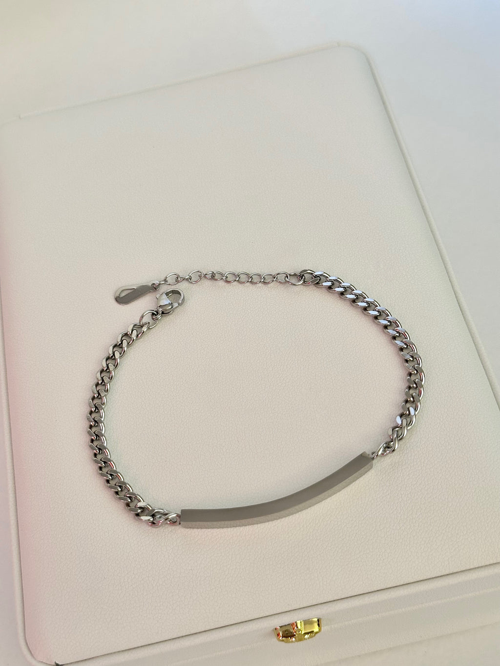 Guillo con placa Grabable, Acero Inoxidable