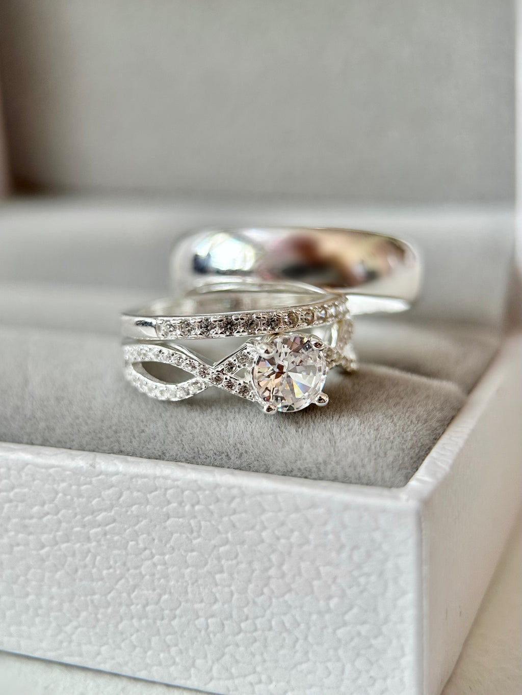 Anillos Trío De Boda