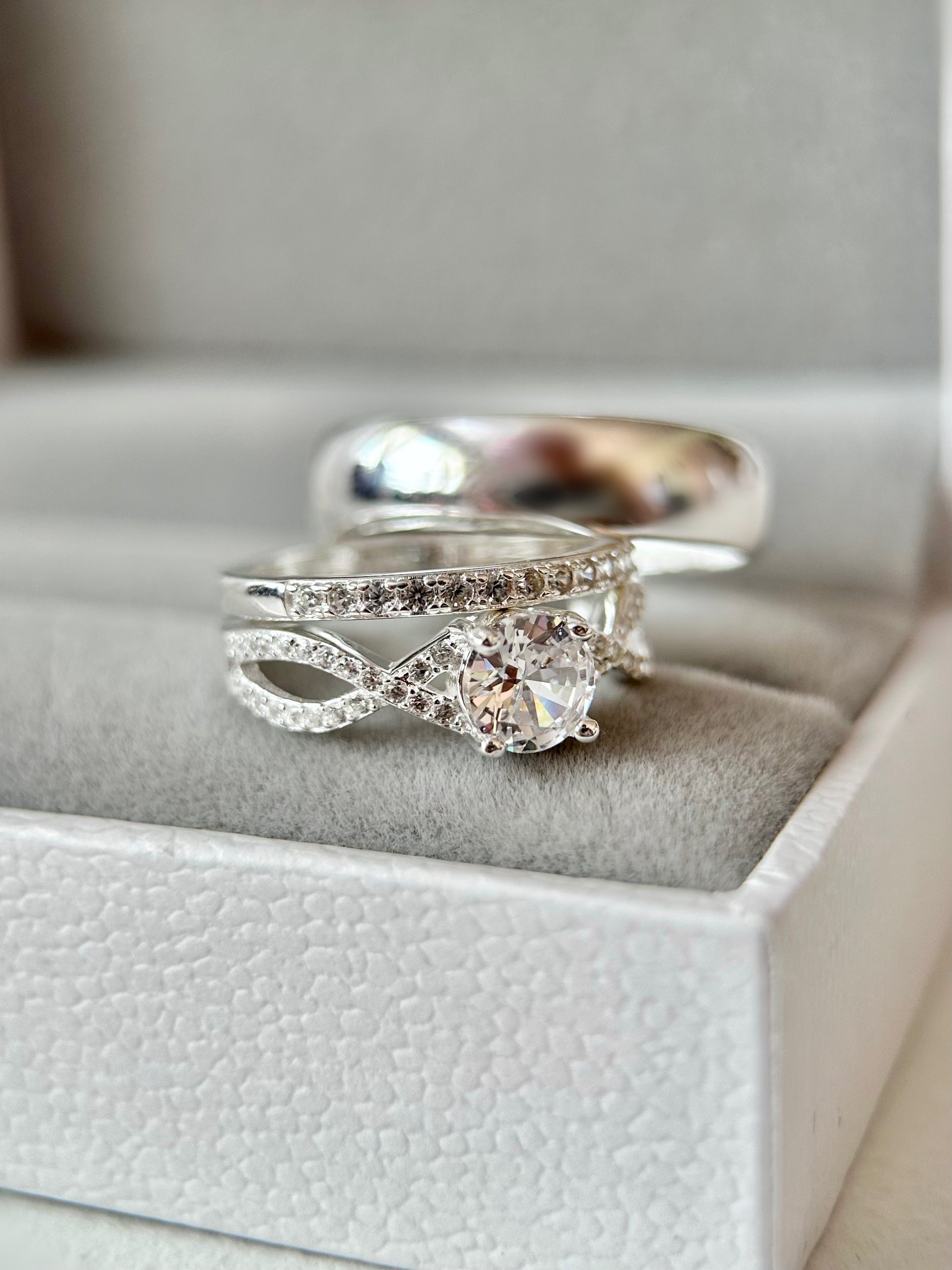 Anillos Trío De Boda