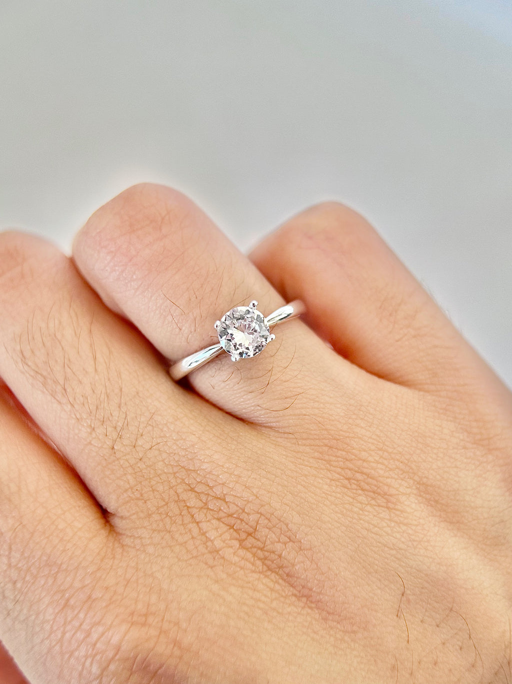 Anillo compromiso Corte Redondo