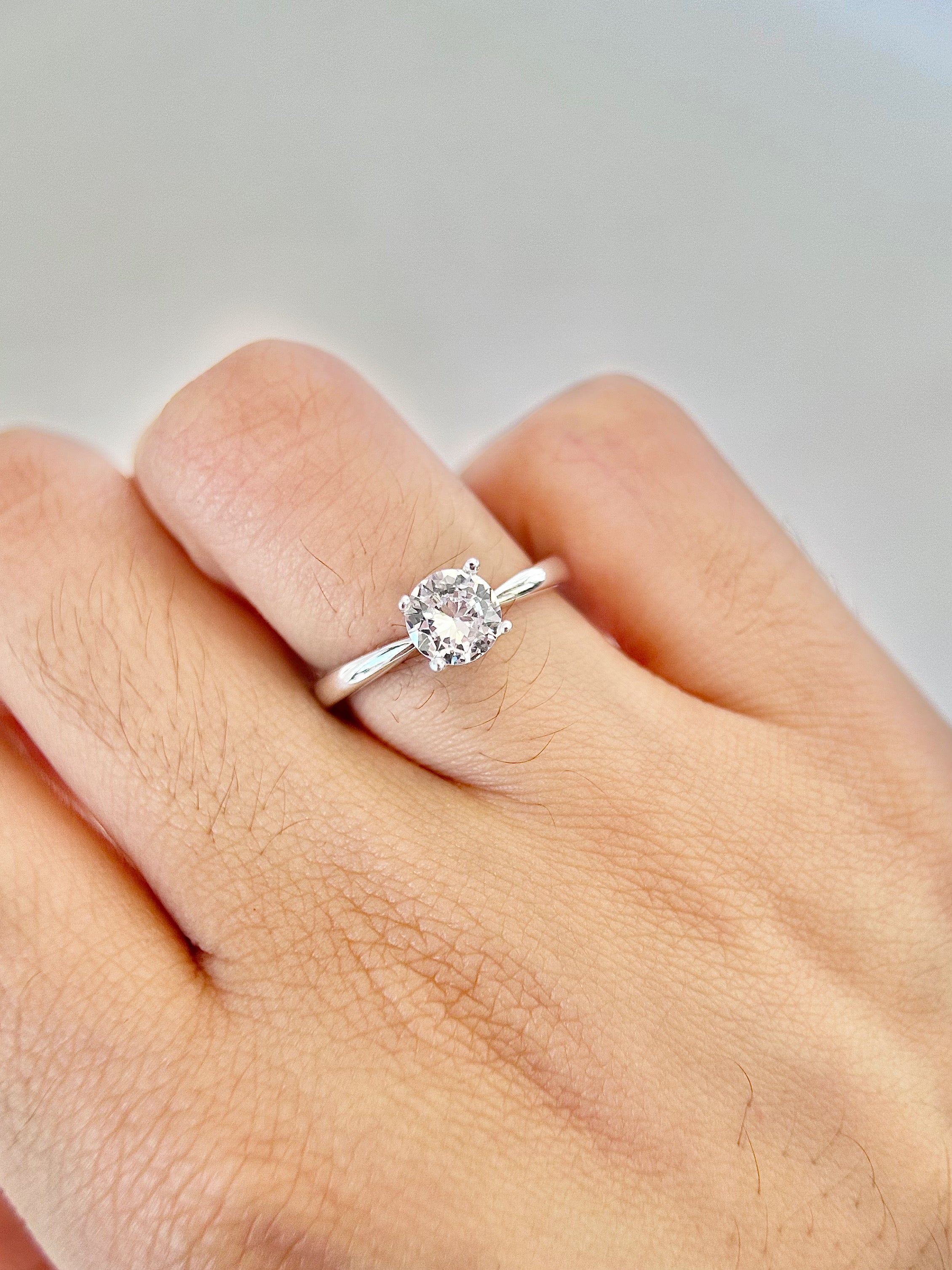 Anillo compromiso Corte Redondo