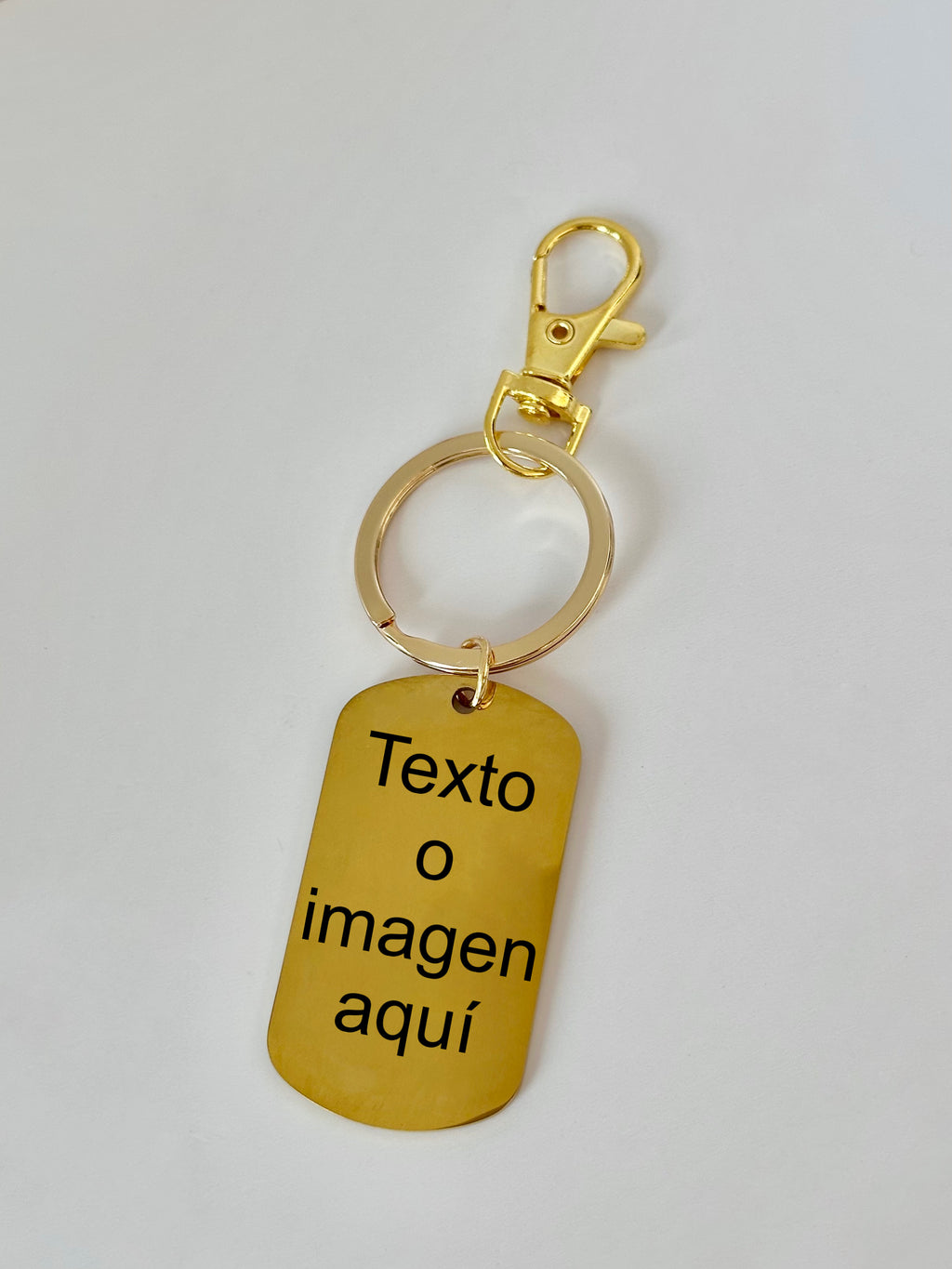 Llavero Grabable Personalizado, Acero Inoxidable