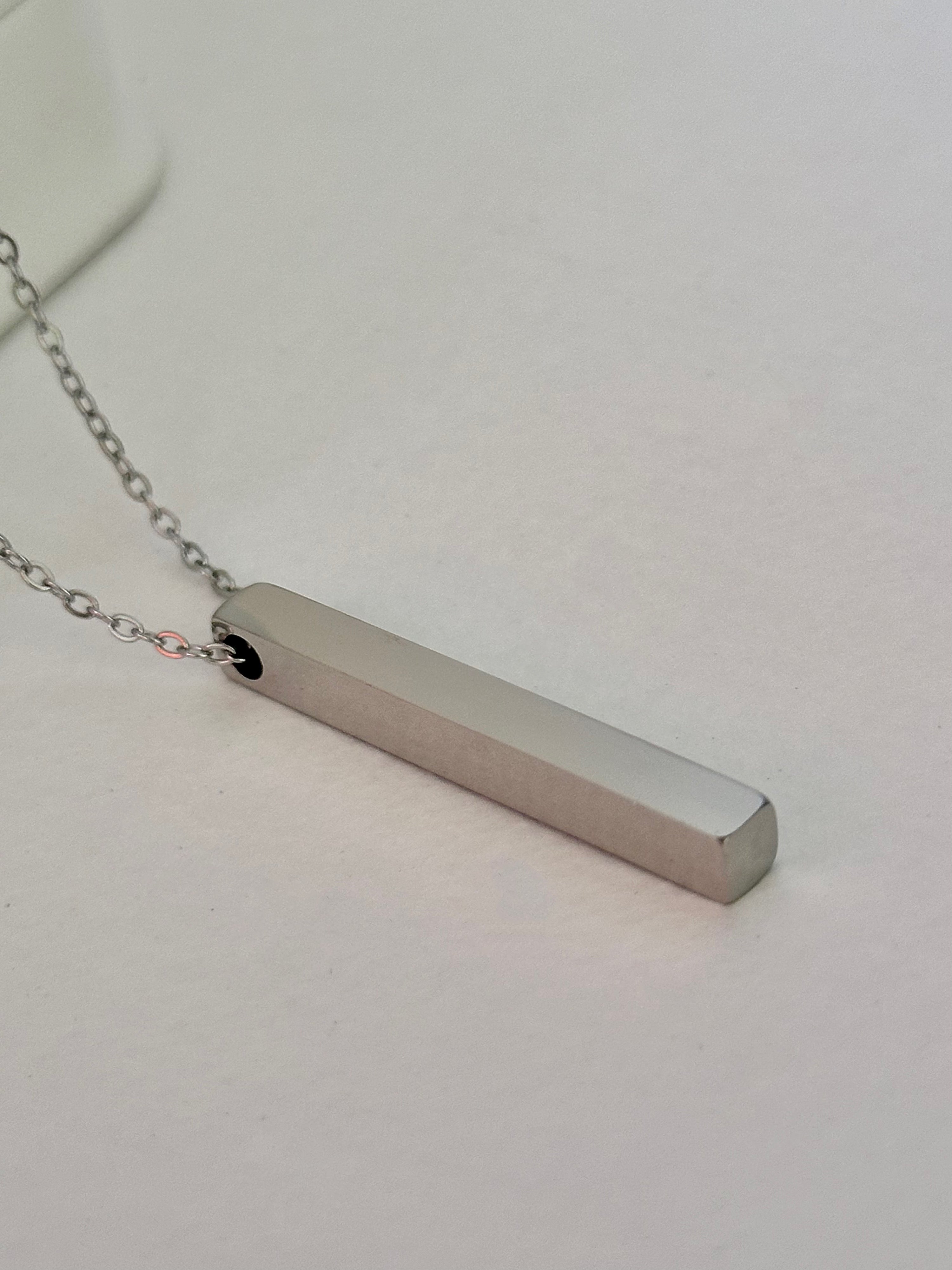 Collar Grabable Cilindro 3D, Acero Inoxidable