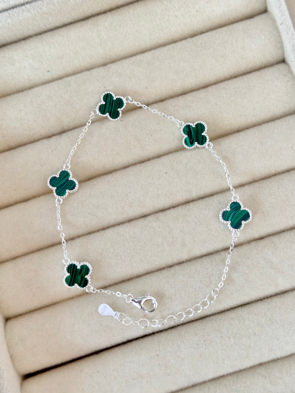Pulsera Mini Tréboles Verdes