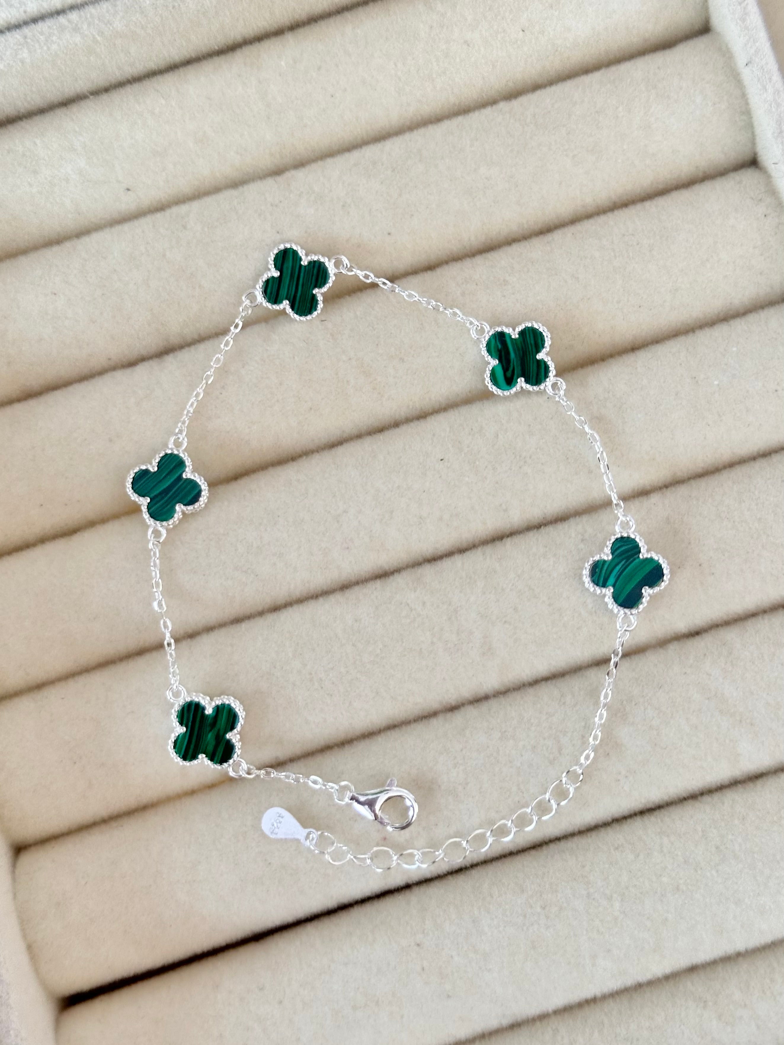 Pulsera Mini Tréboles Verdes