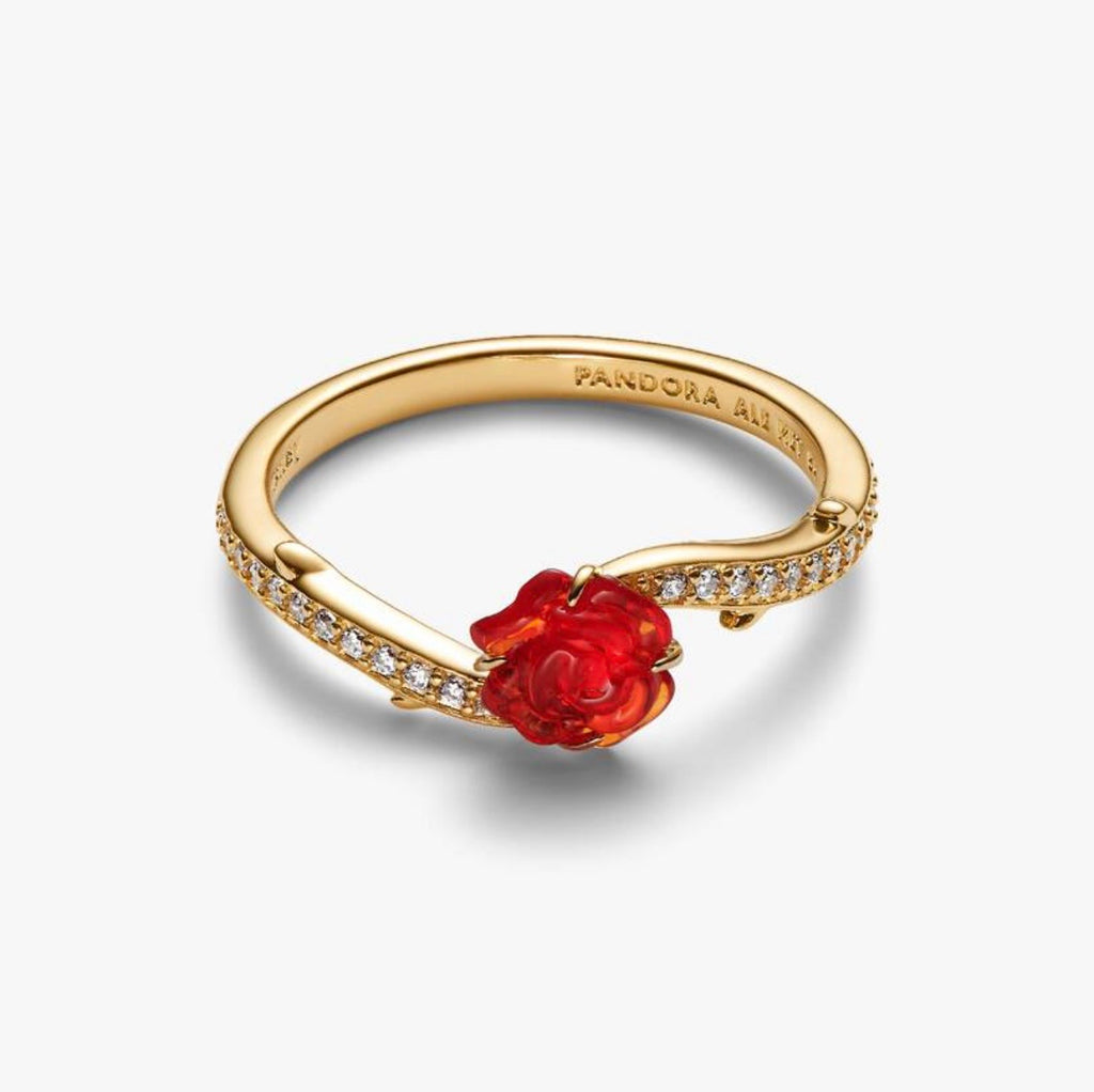 Anillo Rosa Encantada de La Bella y la Bestia de Disney