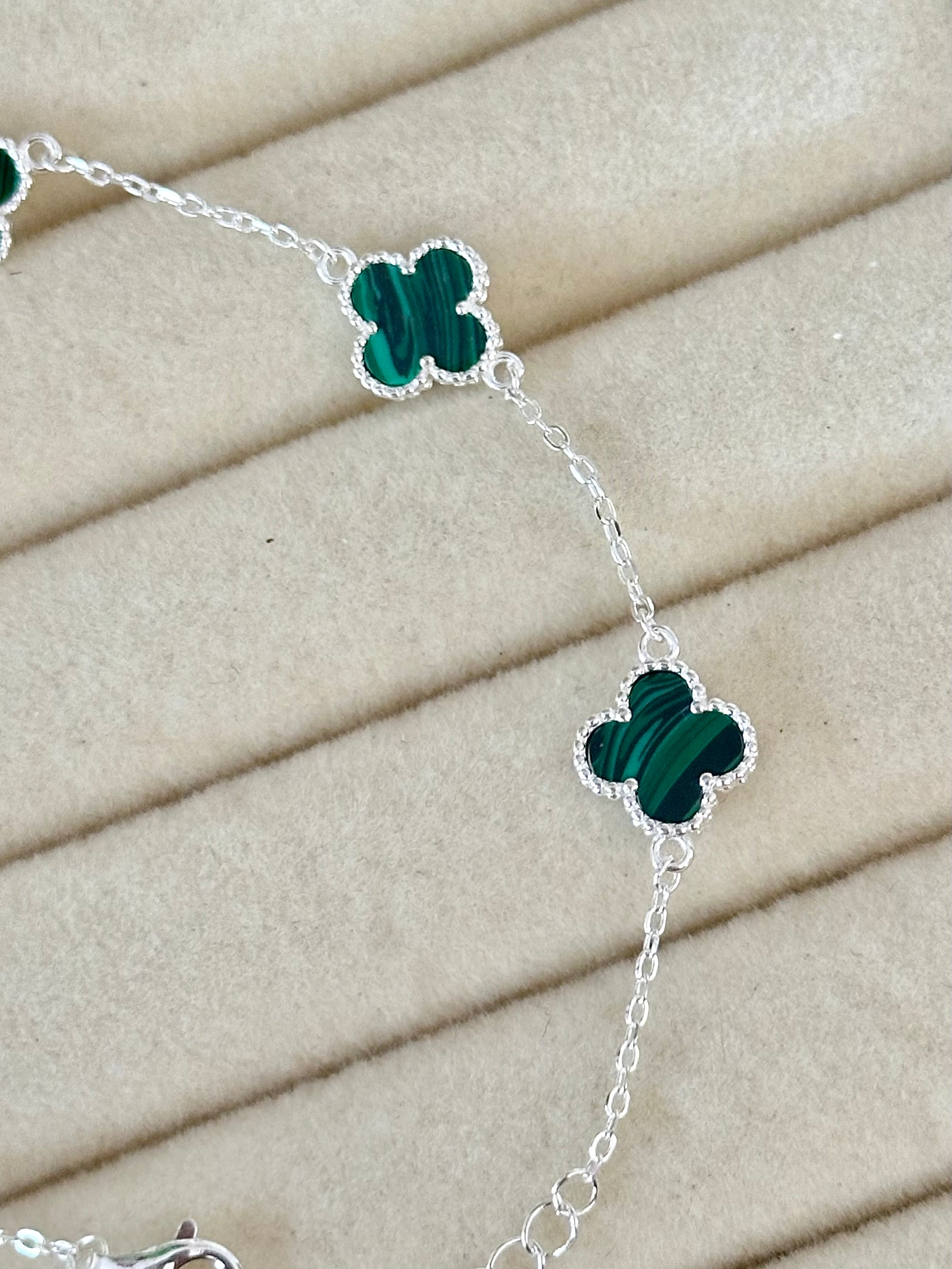 Pulsera Mini Tréboles Verdes