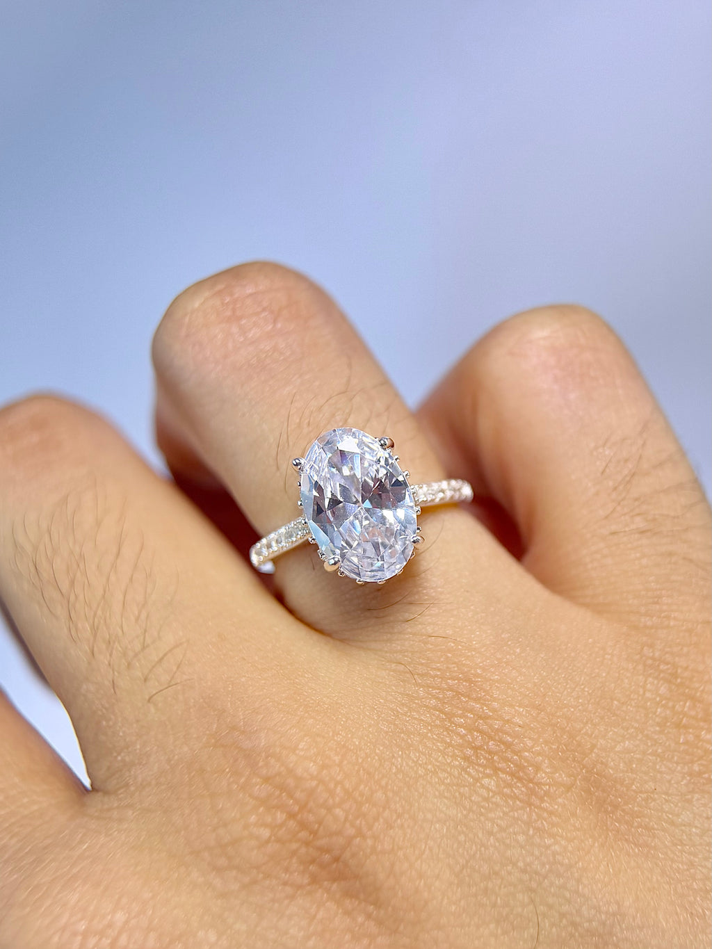 Anillo De Compromiso Ovalado