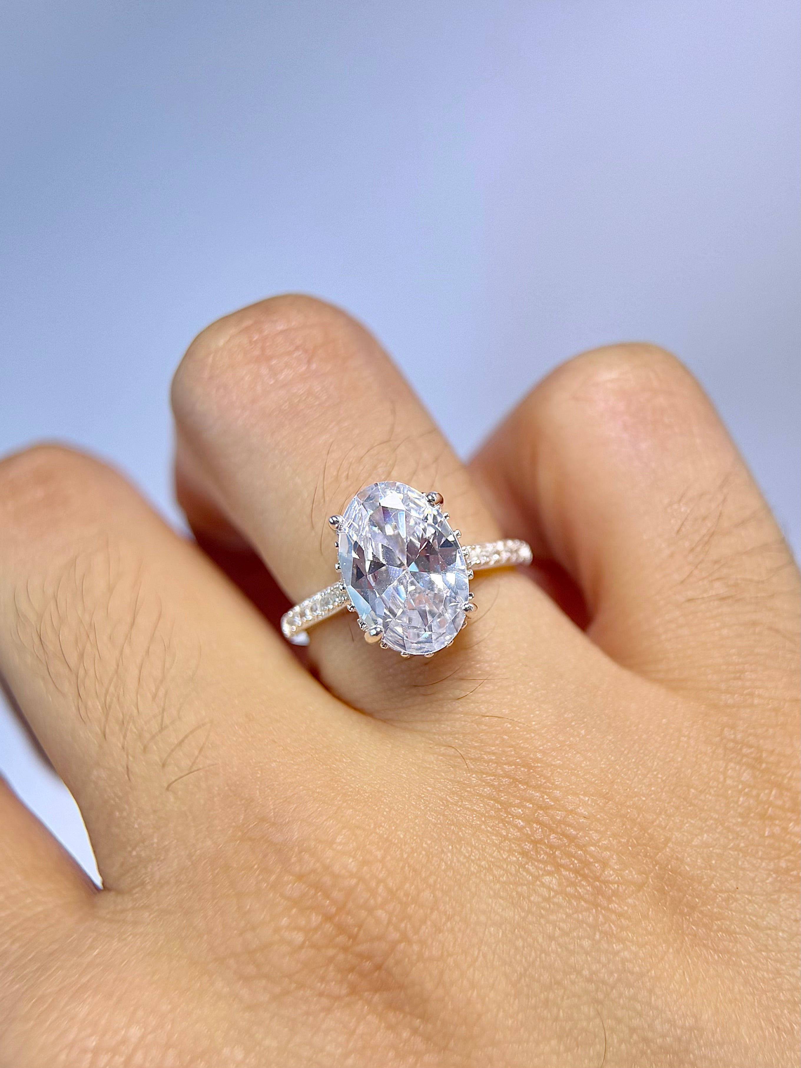 Anillo De Compromiso Ovalado