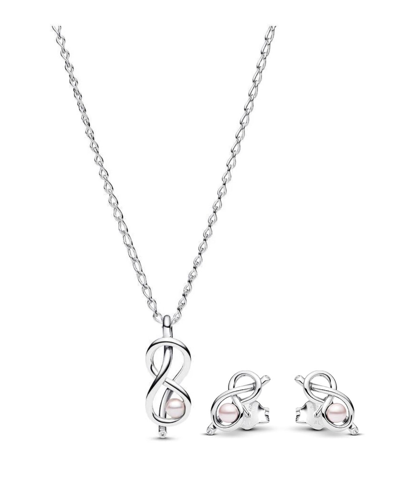 Conjunto Collar + Aretes Infinito