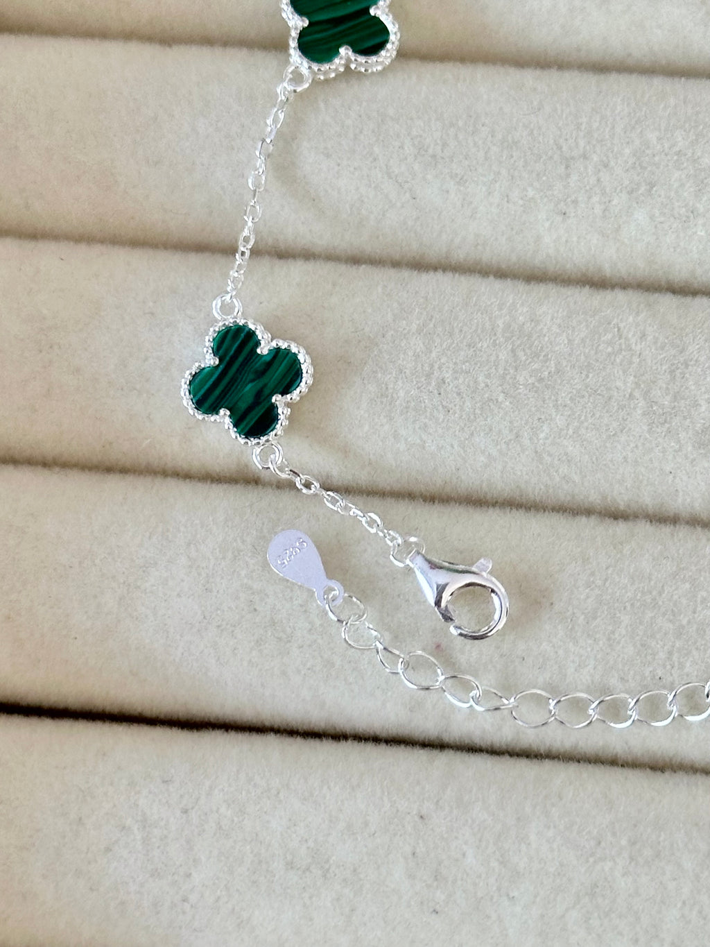 Pulsera Mini Tréboles Verdes