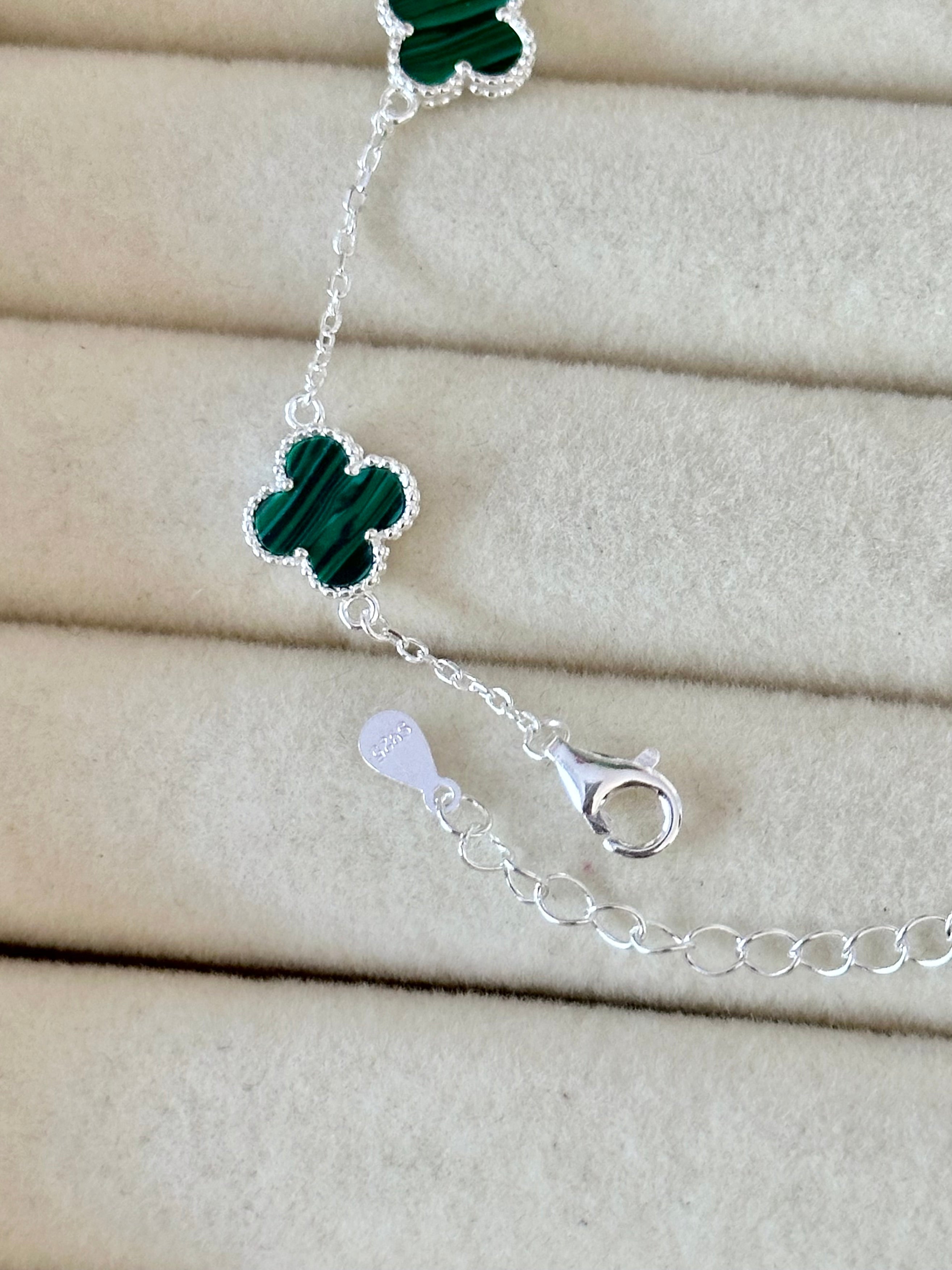 Pulsera Mini Tréboles Verdes
