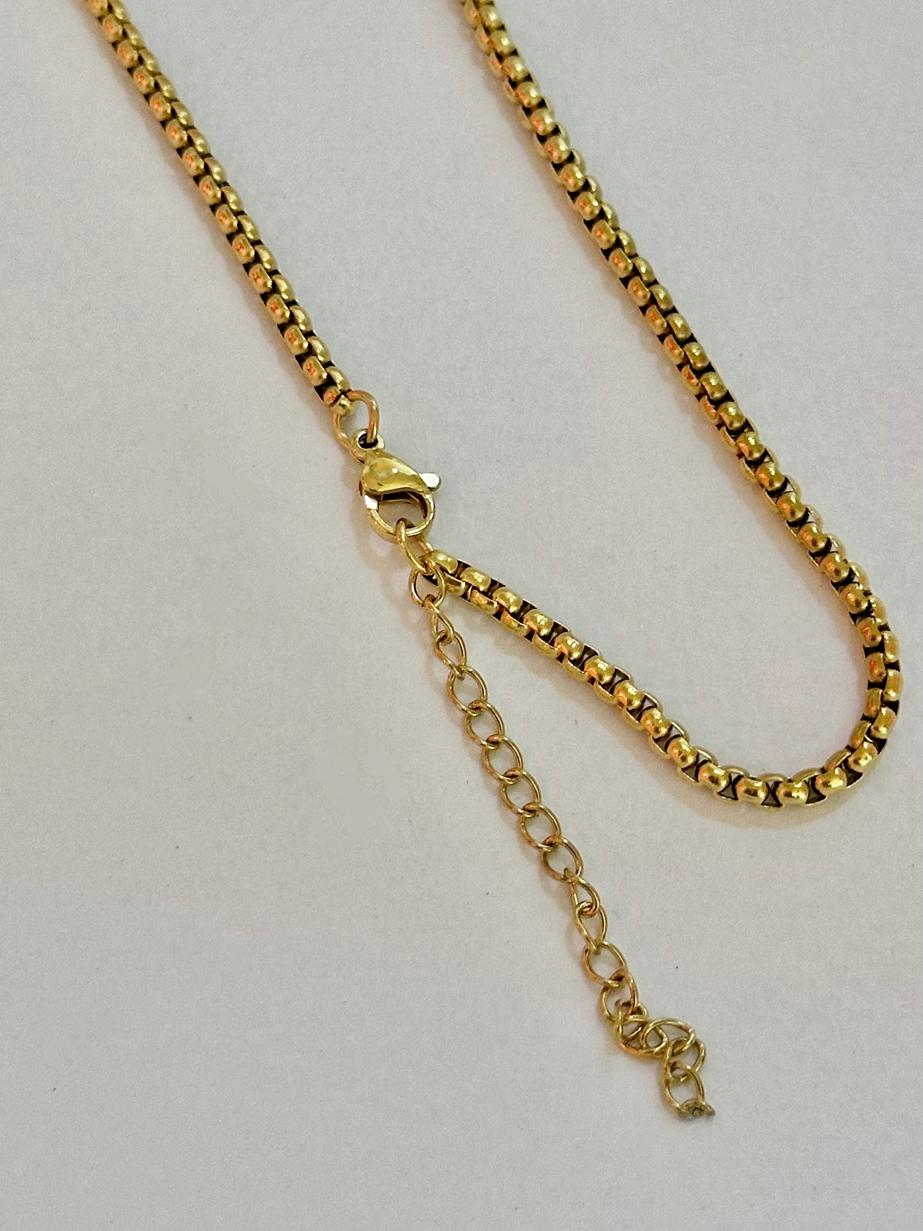 Collar Medalla Redonda Grabable Para Hombre, 35mm, Acero inoxidable
