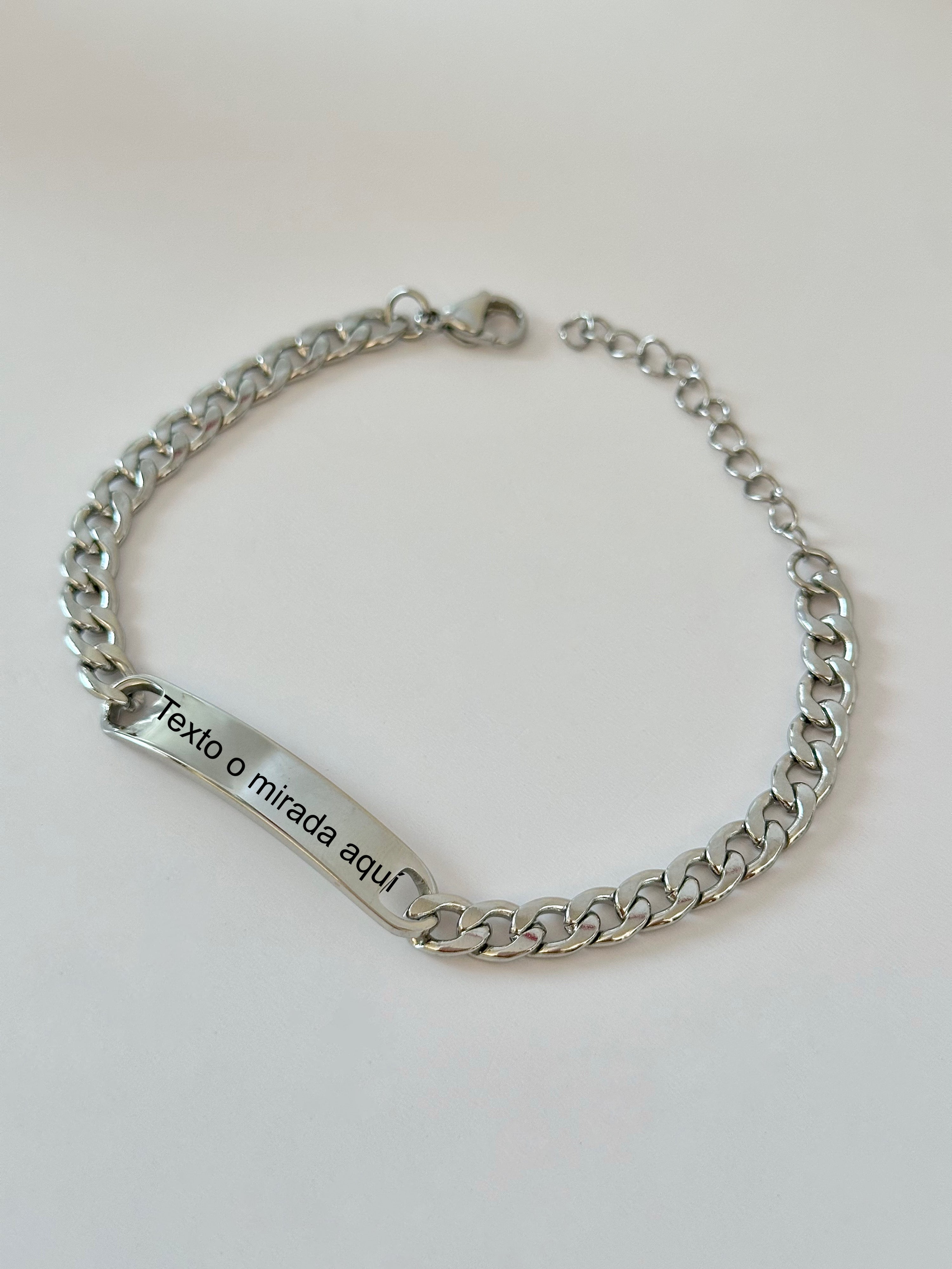Guillo con Placa Grabable, Acero Inoxidable