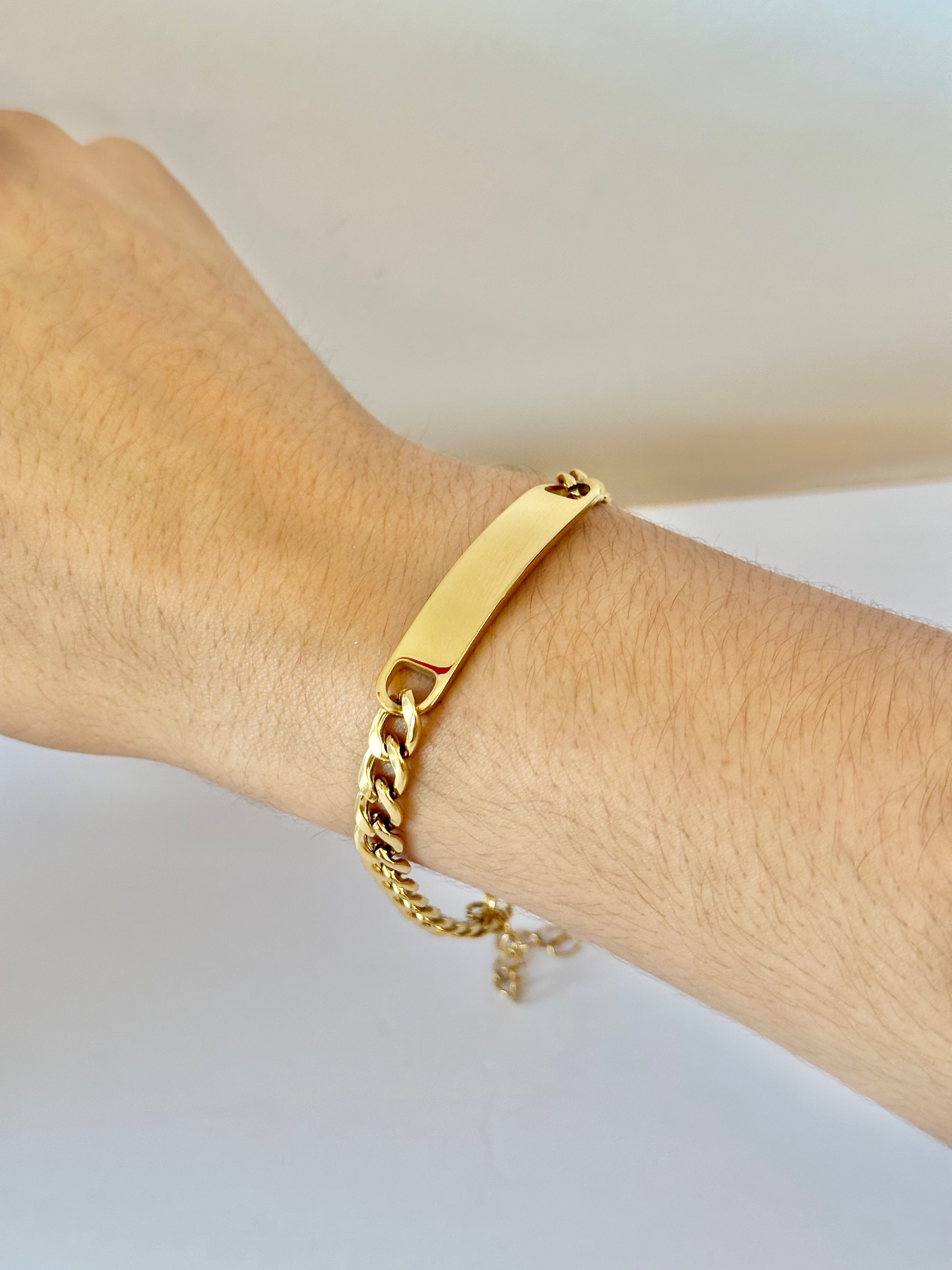 Guillo con Placa Grabable, Acero Inoxidable